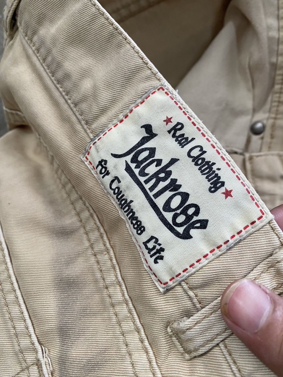 JACKROSE Jackrose Slim Flare Beige Denim Size US 29 - 7 Thumbnail