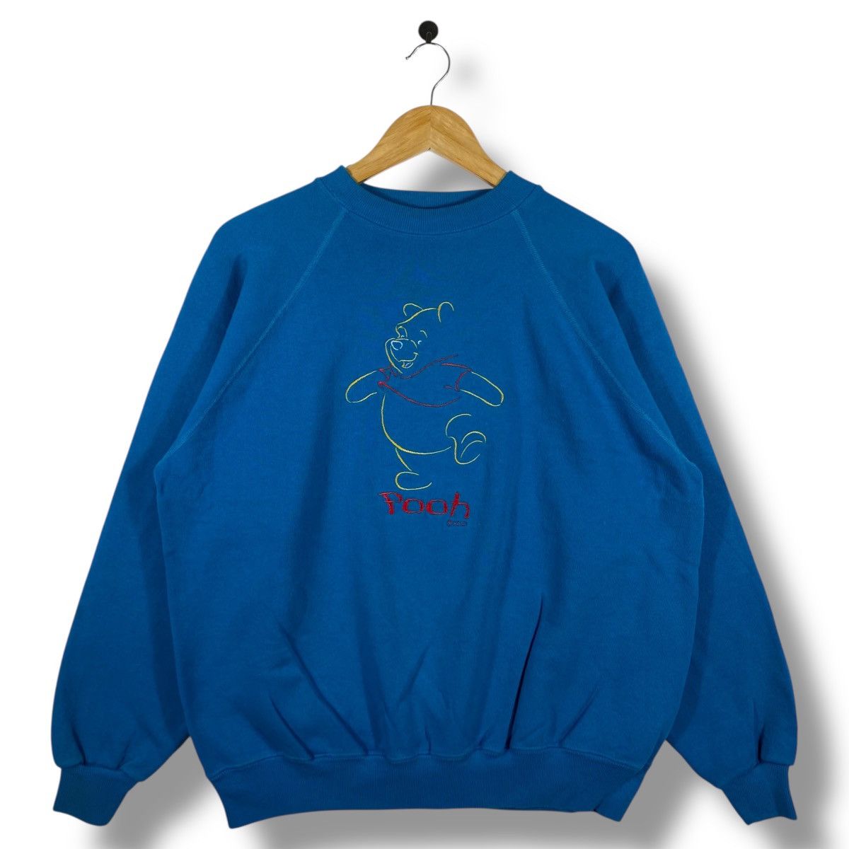 Disney Vintage 90's Disney POOH Embroidery Logo Crewneck Sweatshirt Size US L / EU 52-54 / 3 - 1 Thumbnail