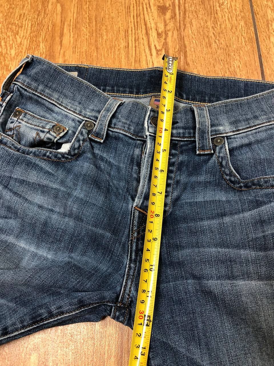 Japanese Brand × True Religion Crazy Crash Dirty Baggy Faded Jean Japan Avant Garde Style Size US 30 / EU 46 - 7 Thumbnail