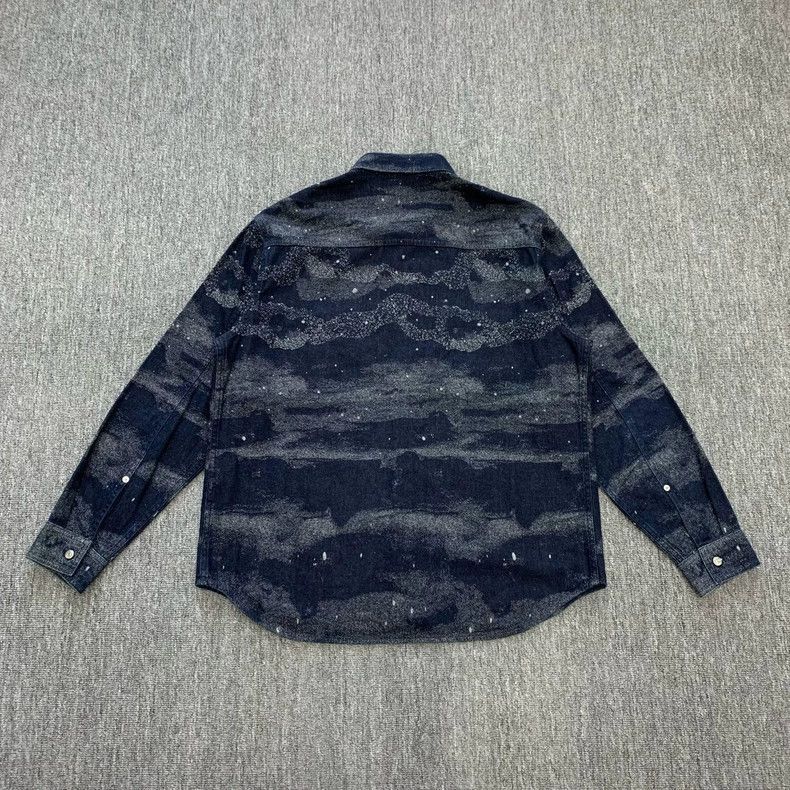 Dior dior starry ink denim shirt coat Size US L / EU 52-54 / 3 - 2 Thumbnail