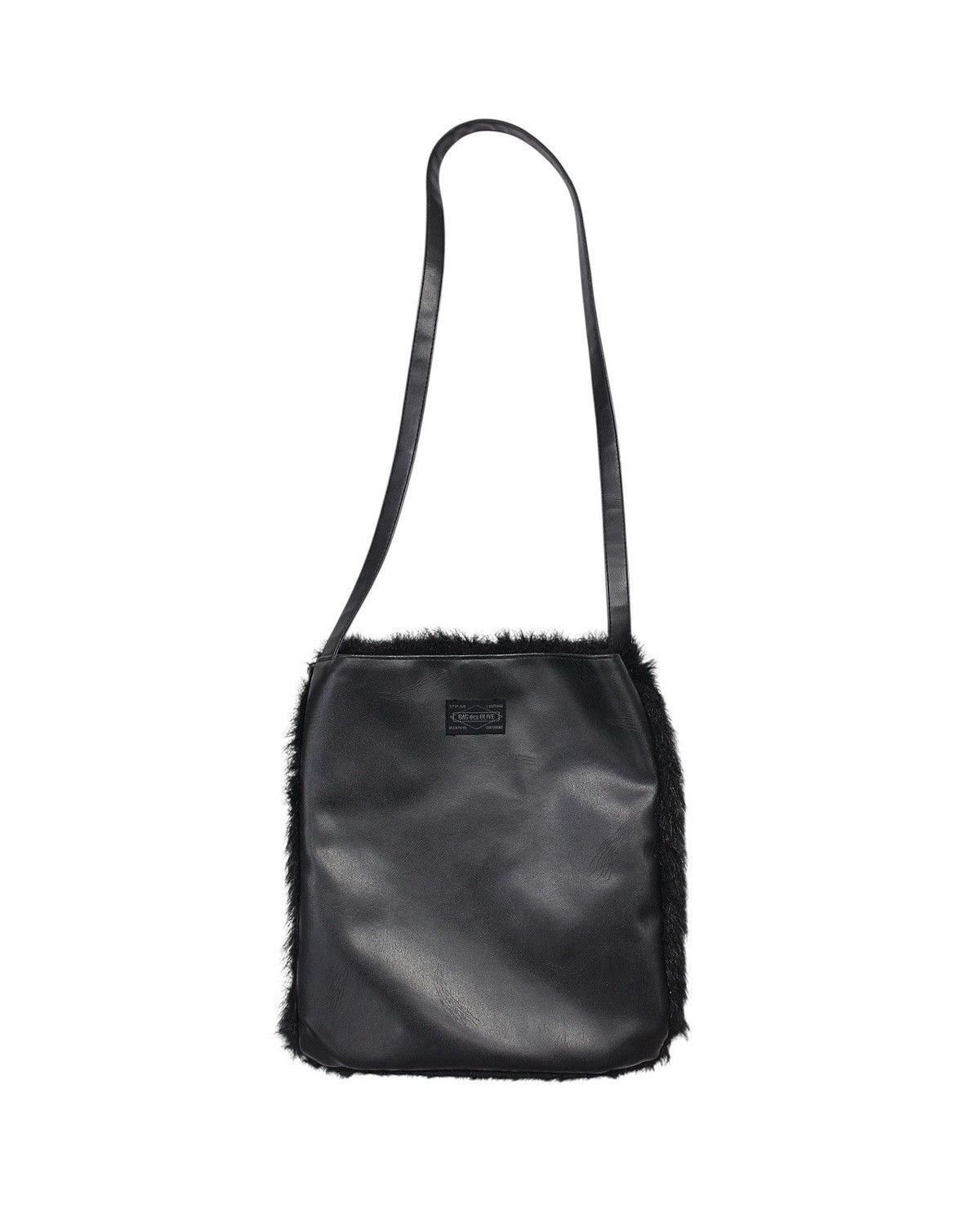 If Six Was Nine 2000S BAG des OLIVE FAUX FUR & FAUX LEATHER SHOULDER BAG Size ONE SIZE - 2 Thumbnail