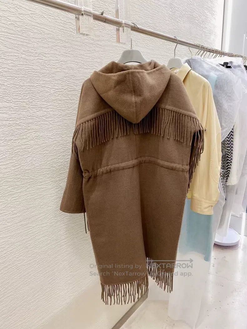 Hermes Hermes 100% Cashmere Coat Jacket in Khaki Size XXS / US 00 / IT 34 - 2 Thumbnail