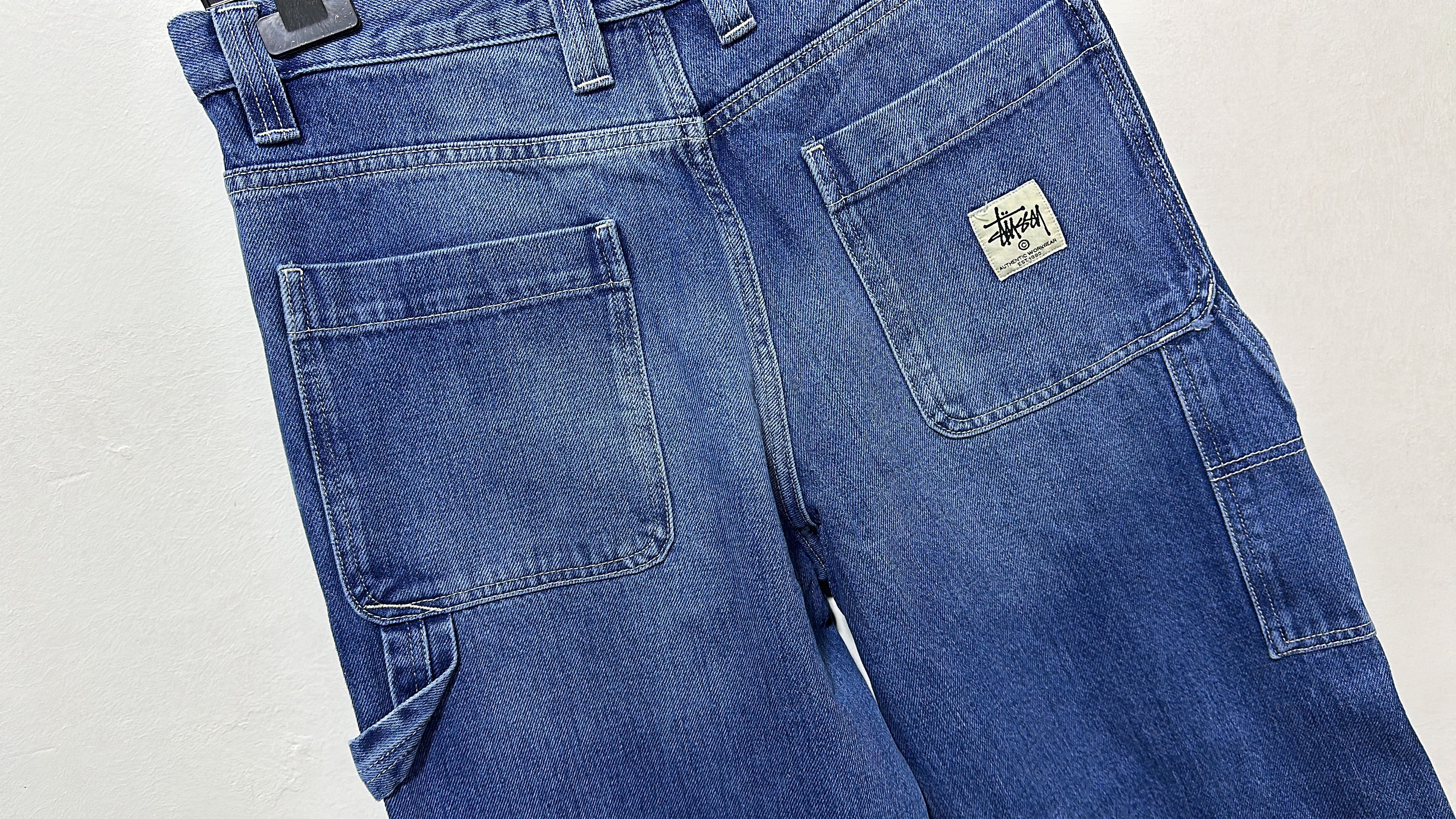 Stussy Stussy Blue Double Knee Work Pant Canvas Size 28 Size US 28 / EU 44 - 4 Thumbnail