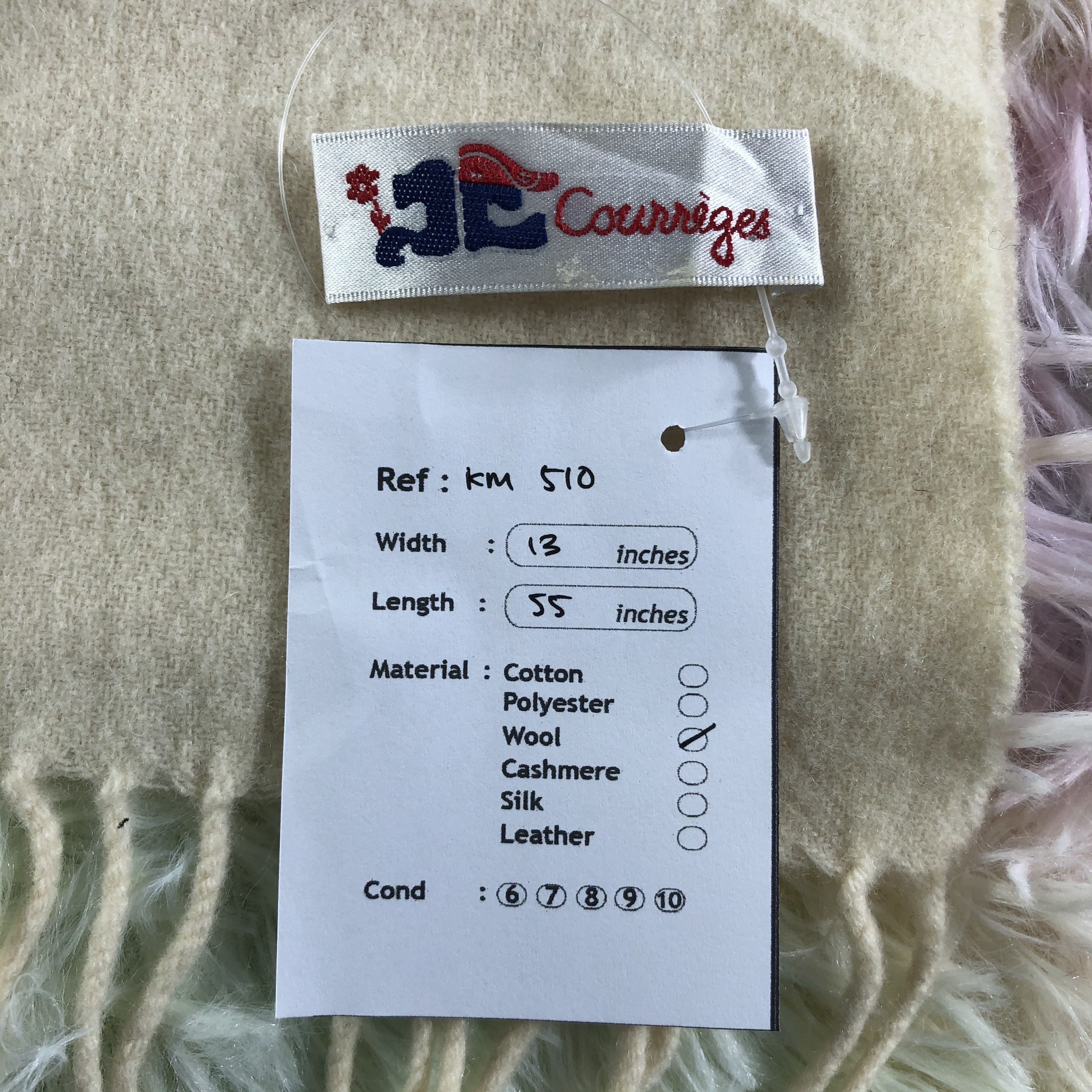 Courreges × Vintage Courreges Scarf / Muffler / Neckwear - KM510 Size ONE SIZE - 8 Thumbnail