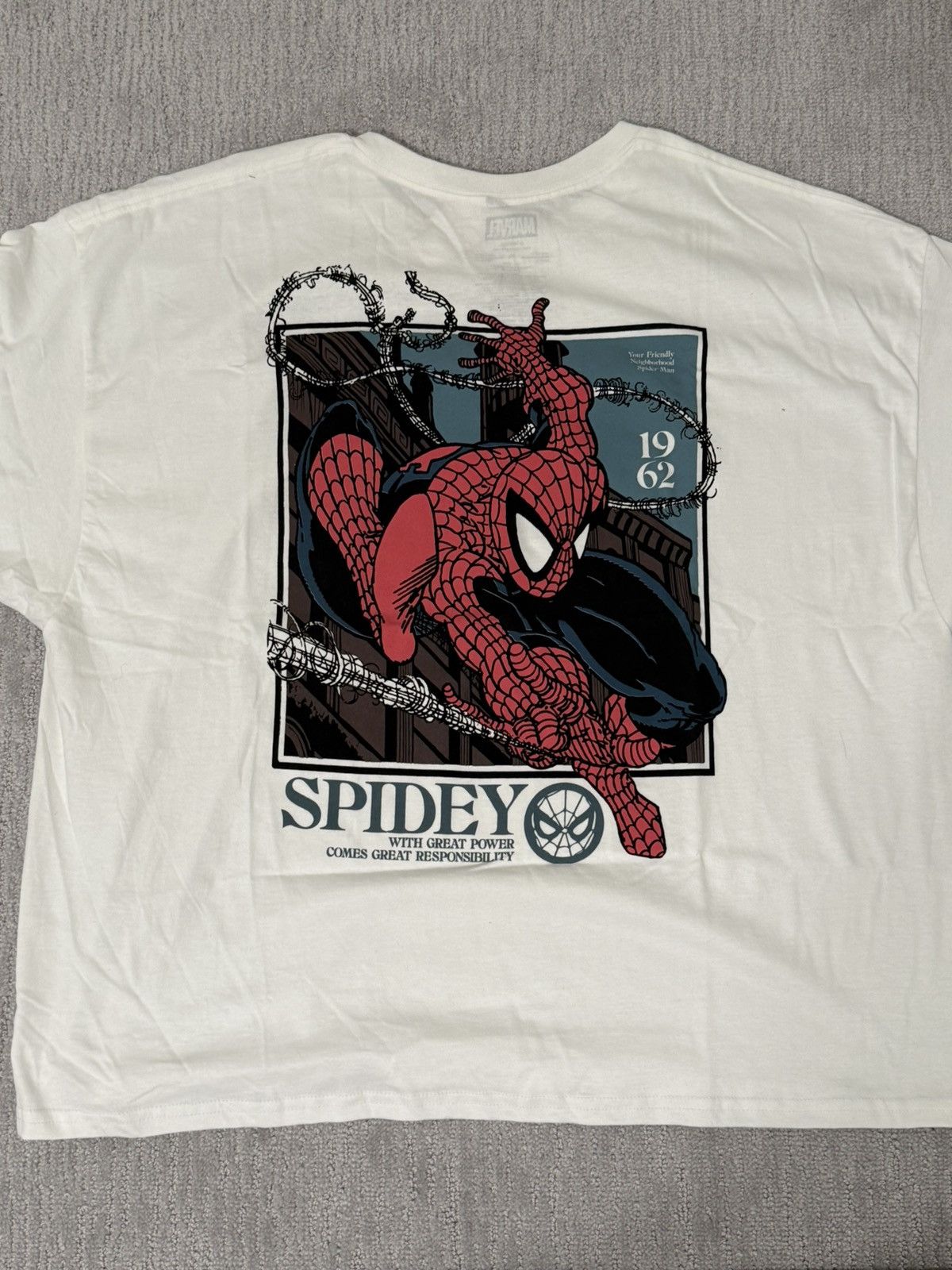 Marvel Comics Marvel Spiderman white Tee XL Size US XL / EU 56 / 4 - 4 Thumbnail