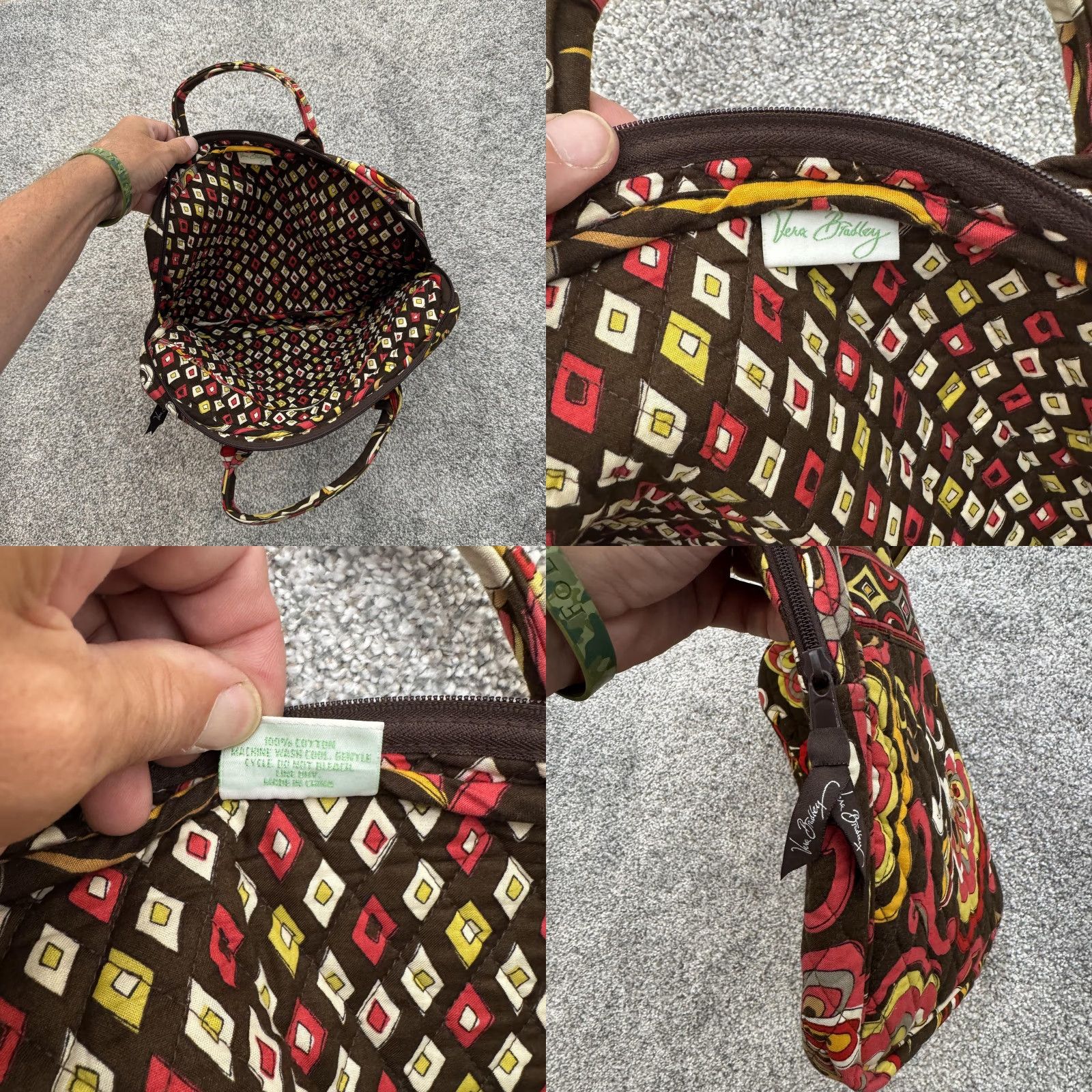 Vera Bradley Vera Bradley Laptop Bag Womens Large Floral Quilted Briefcase Carry Case Size ONE SIZE - 8 Thumbnail