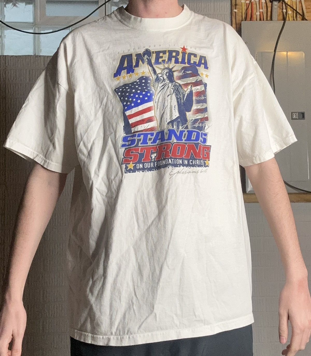 Vintage Vintage 2001 9/11 Remembrance Awareness T Shirt Size US XXL / EU 58 / 5 - 1 Thumbnail