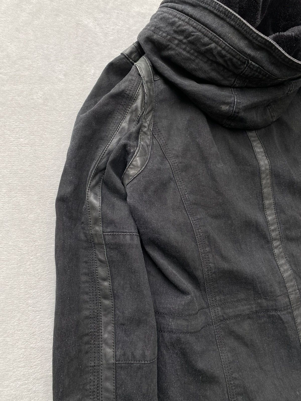 5351 POUR LES HOMMES 2000s 5351 Pour Les Hommes Leather Trimmed Washed Parka Size US S / EU 44-46 / 1 - 16 Thumbnail