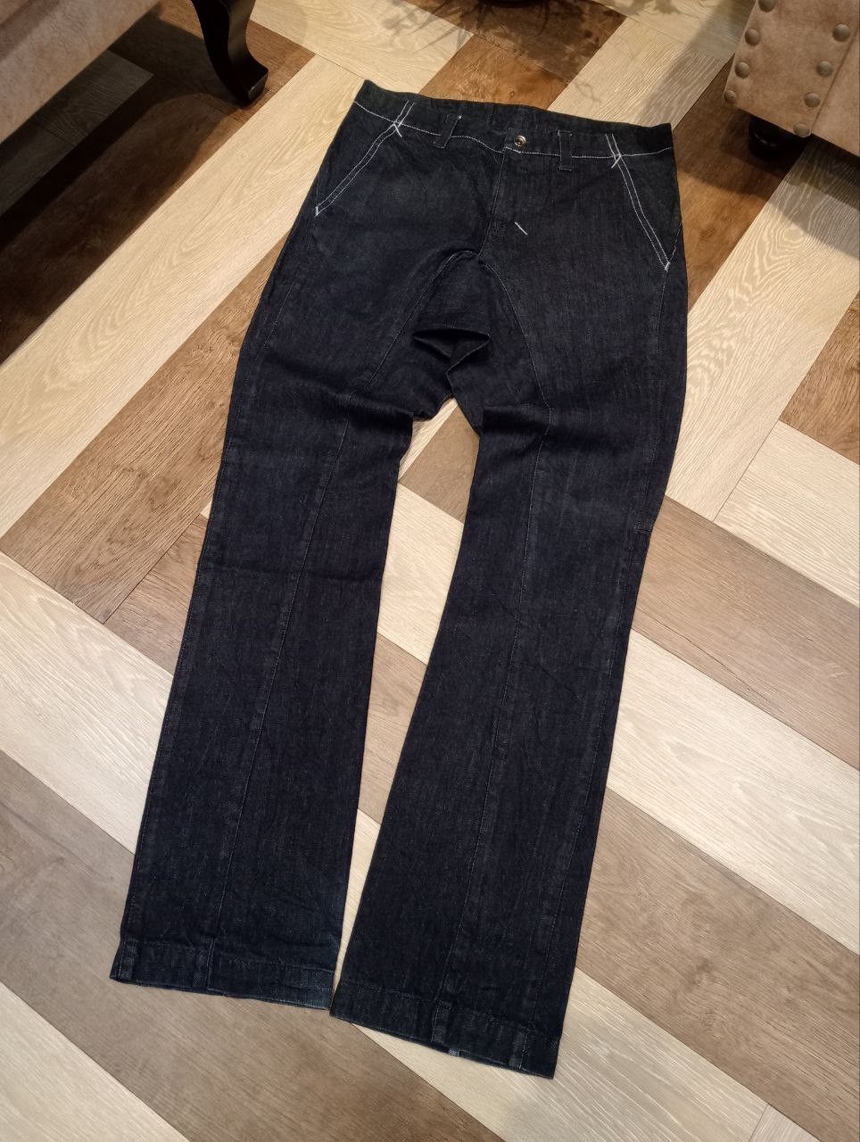 Katharine Hamnett London HAMNETT BLUE INDIGO MODEL SPS DENIM PANTS Size US 33 - 2 Thumbnail