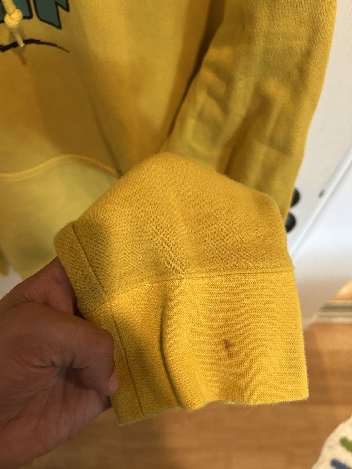 Huf HUF weed leaf yellow hoodie Size US XL / EU 56 / 4 - 6 Thumbnail