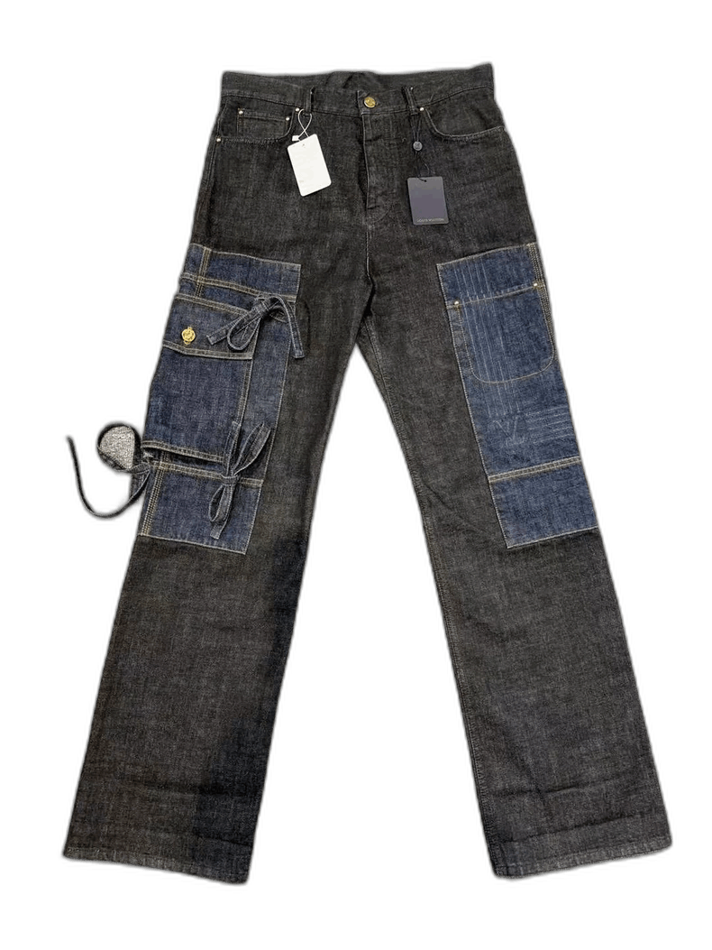 Louis Vuitton louis vuitton denim jeans with butterfly details Size US 31 - 1 Thumbnail