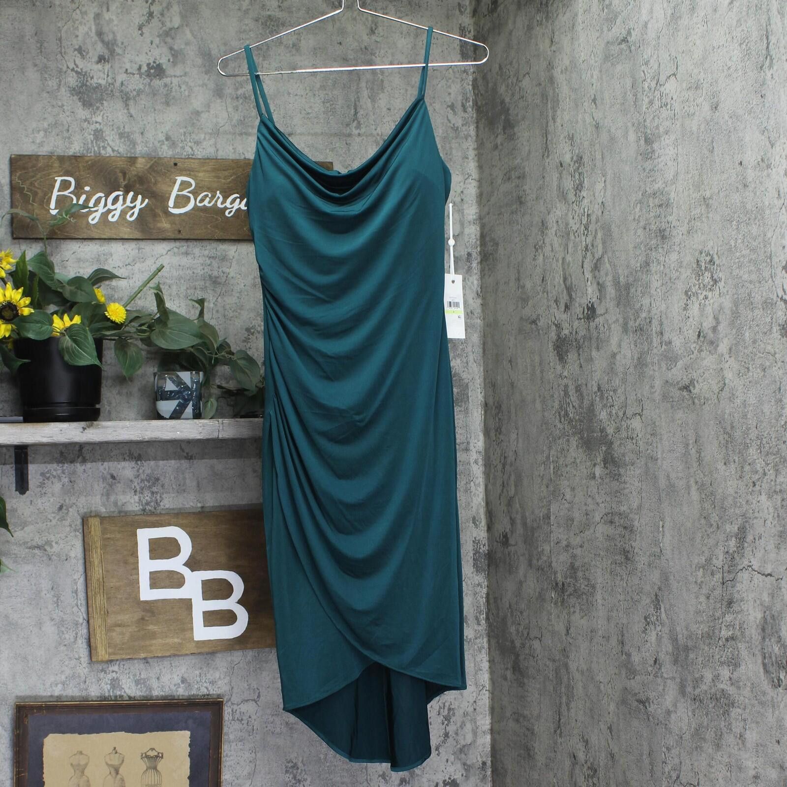 Signal Sport Nwt Siena Cowlneck Bodycon Dress Satp2034 Gem Blue Green 4 Size S / US 4 / IT 40 - 1 Thumbnail