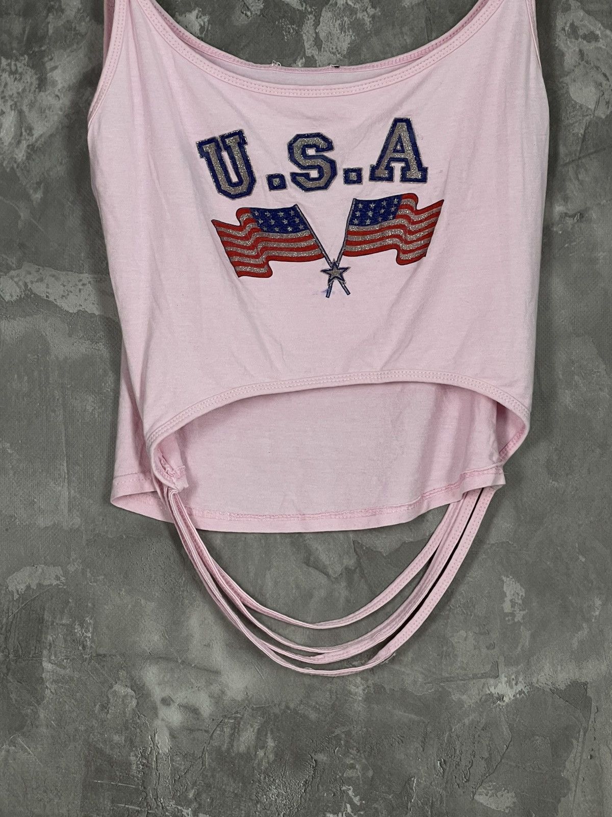 Vintage Y2K Made In USA Big Logo Miss Sixty Style Tank Top Womens Size M / US 6-8 / IT 42-44 - 5 Thumbnail