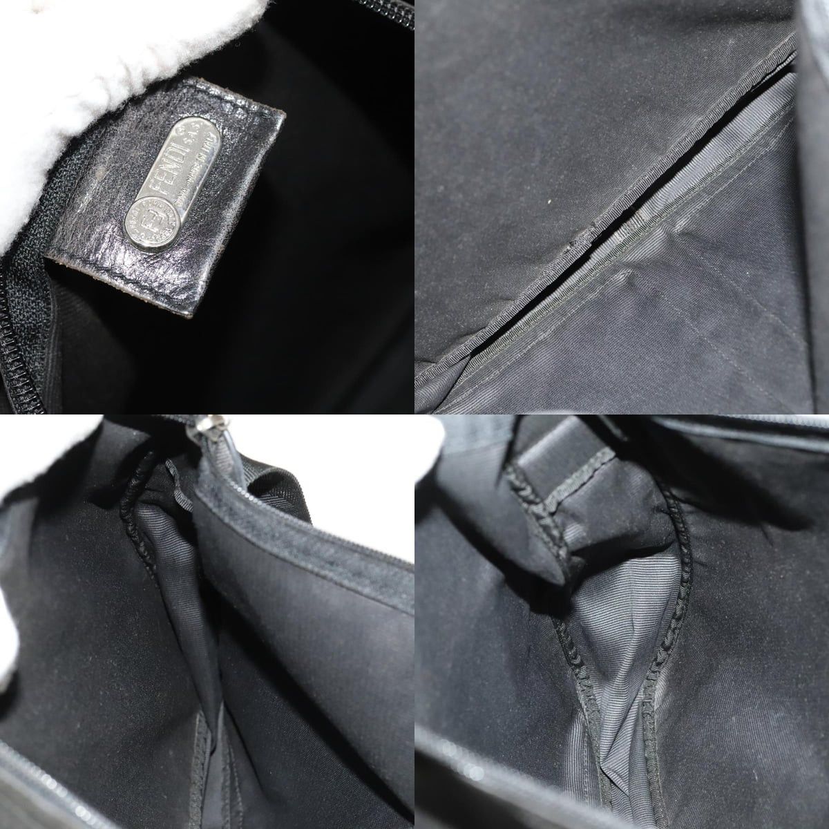 Fendi FENDI Shoulder Bag Nylon Black Silver Size ONE SIZE - 12 Thumbnail