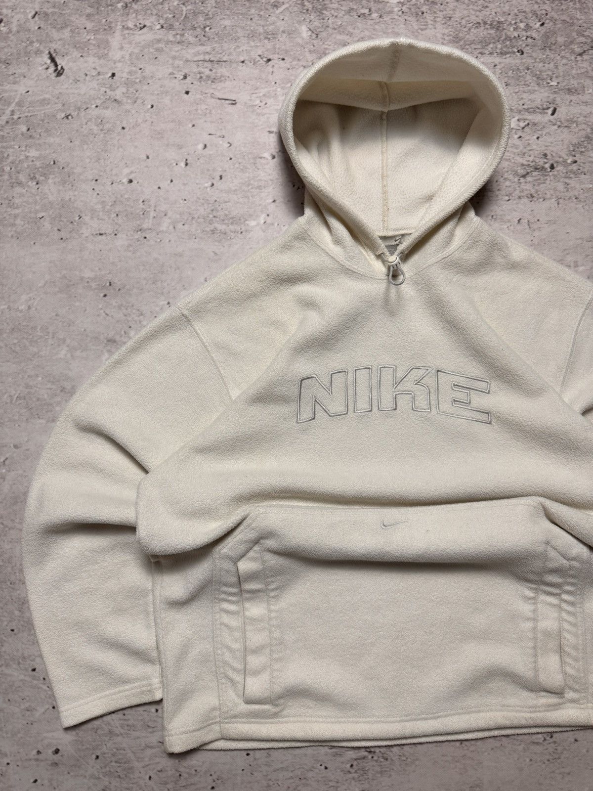 Nike × Vintage NIKE VINTAGE TEDDY CENTER LOGO OVERSIZE BOXY HOODIE Size US M / EU 48-50 / 2 - 2 Thumbnail