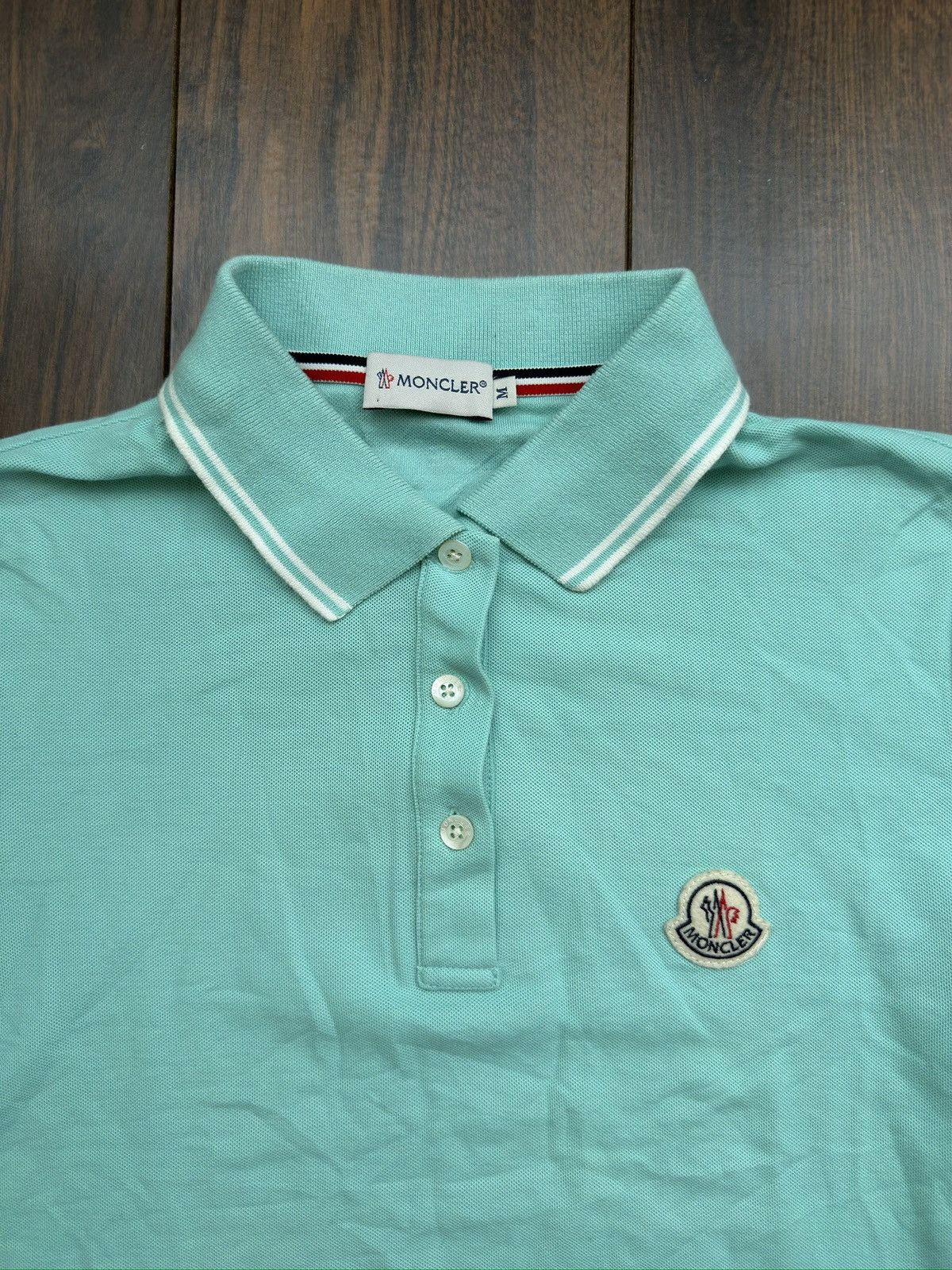Moncler Vintage Y2K Moncler Polo T-shirt Size L / US 10 / IT 46 - 3 Thumbnail