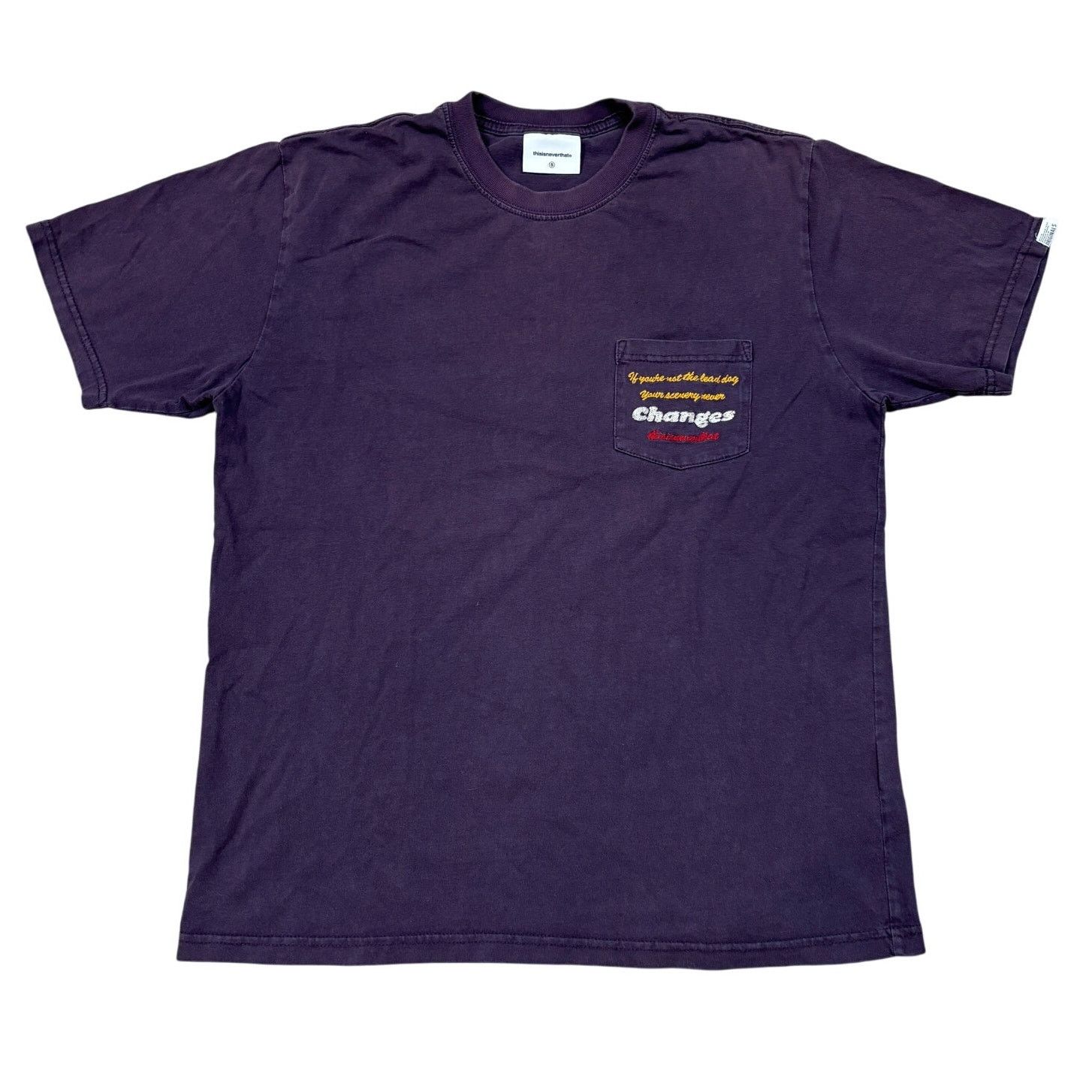 thisisneverthat Thisisneverthat Changes Script Pocket Tee Shirt Men's Small Size US S / EU 44-46 / 1 - 1 Thumbnail