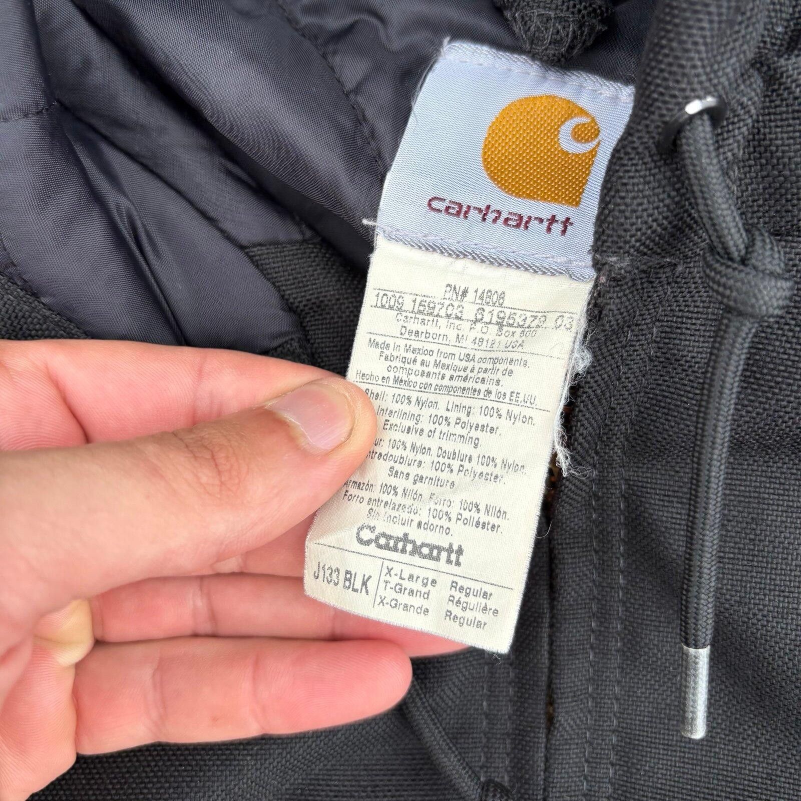 Carhartt Vintage black Carhartt jacket Size US XL / EU 56 / 4 - 4 Thumbnail