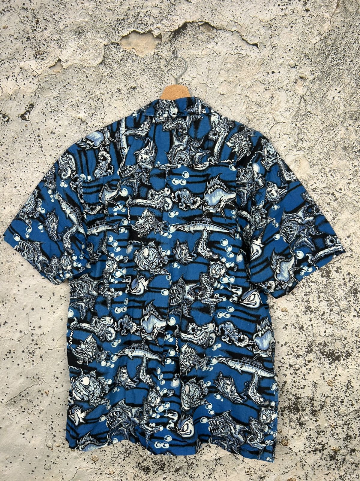 Vintage Vintage Fish Rap Baggy Shirt Y2K Hip Hop Skate Streetwear Size US L / EU 52-54 / 3 - 5 Thumbnail