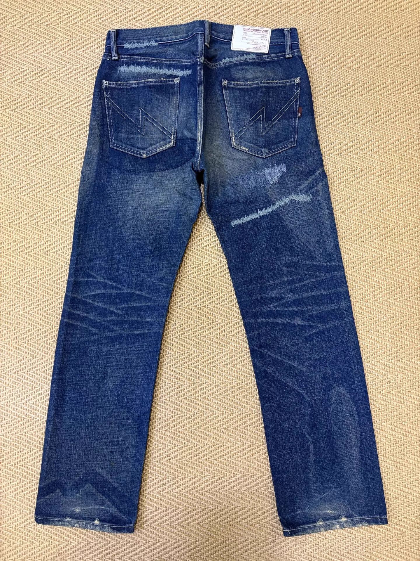 Neighborhood Natural Wash Cut Distressed NBHD 07 SCAB Jeans MID S Size US 30 / EU 46 - 2 Thumbnail
