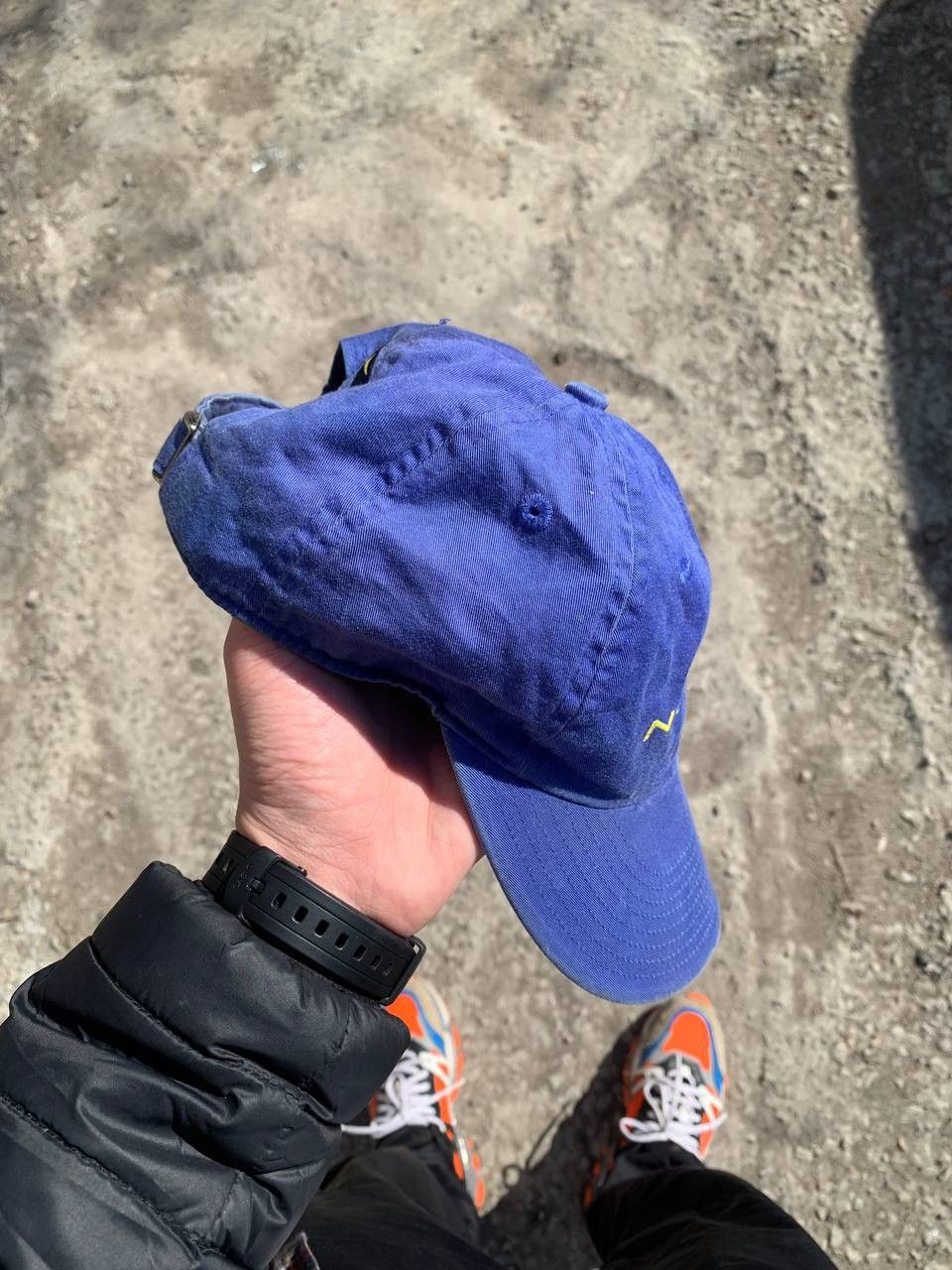 Nike × Vintage VERY RARE NIKE CAP SWOOSH DRILL BIG LOGO JAPAN STYLE Y2K Size ONE SIZE - 2 Thumbnail
