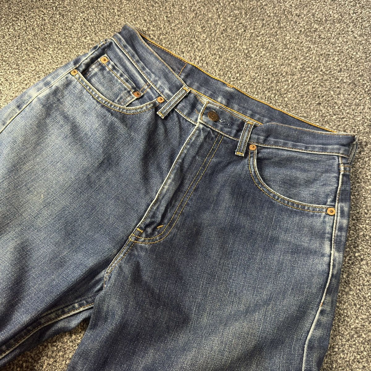 Levi's Vintage Clothing 🔥🇯🇵 Vintage 90s Levis 512 Distressed Flared Baggy Denim Jeans Size US 31 - 3 Thumbnail