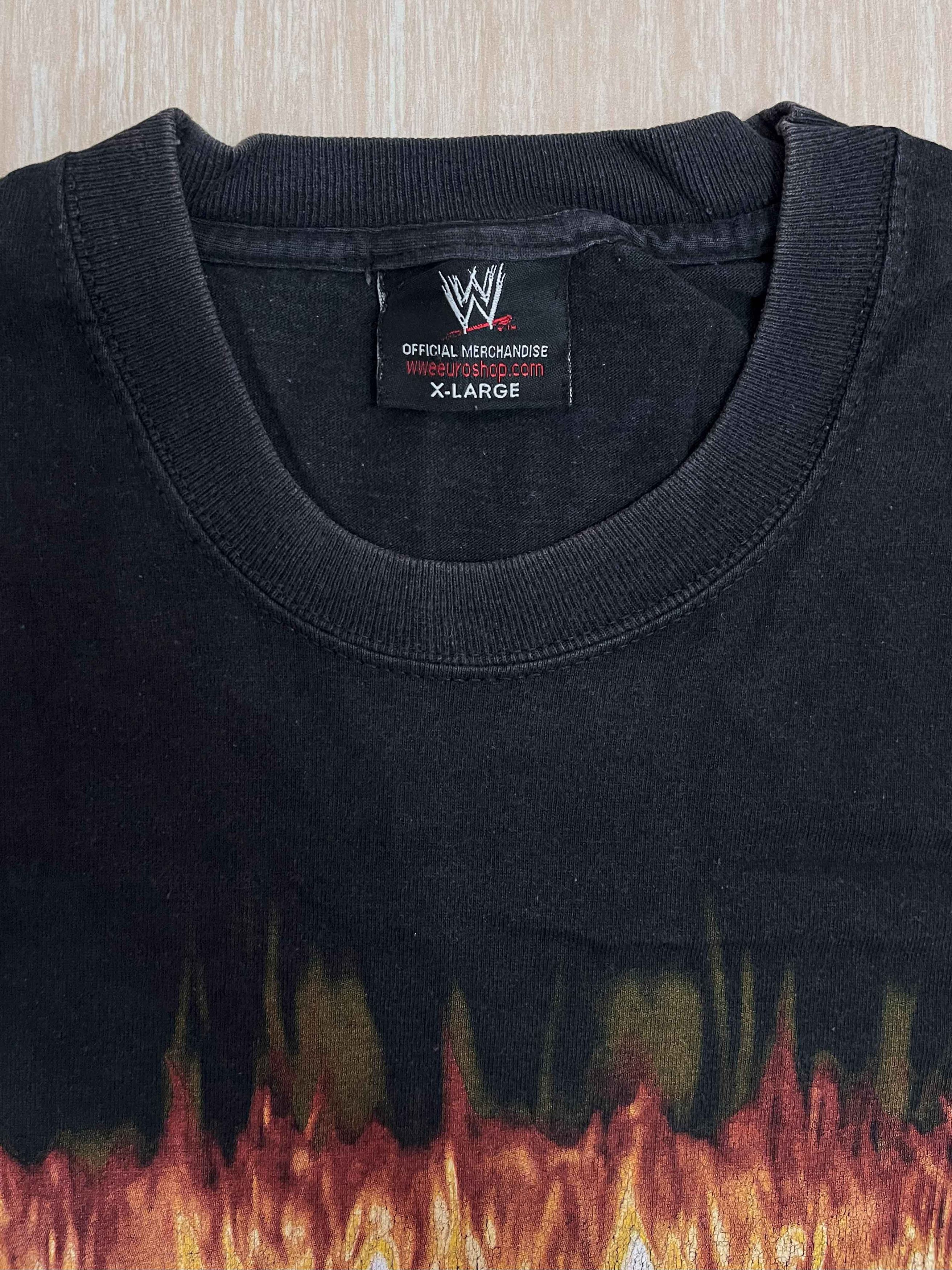 WWE Vintage Y2K 2000s WWE WWF The Undertaker "Symbol" T-shirt Size US XL / EU 56 / 4 - 3 Thumbnail