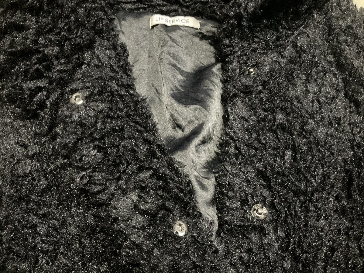 Hysteric Glamour 🔥Sick Y2K Lip Service Faux Fur Jacket Mohair LGB Size US L / EU 52-54 / 3 - 5 Thumbnail