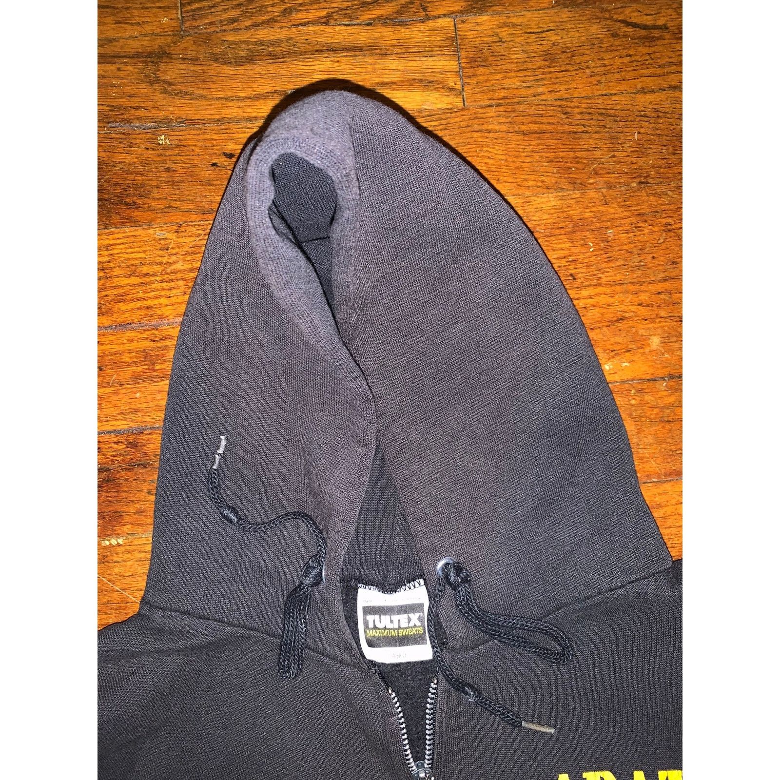 Tultex × Vintage ABATE Of Indiana Full Zip Hoodie Black USA Made Biker Boxy Size US M / EU 48-50 / 2 - 6 Thumbnail