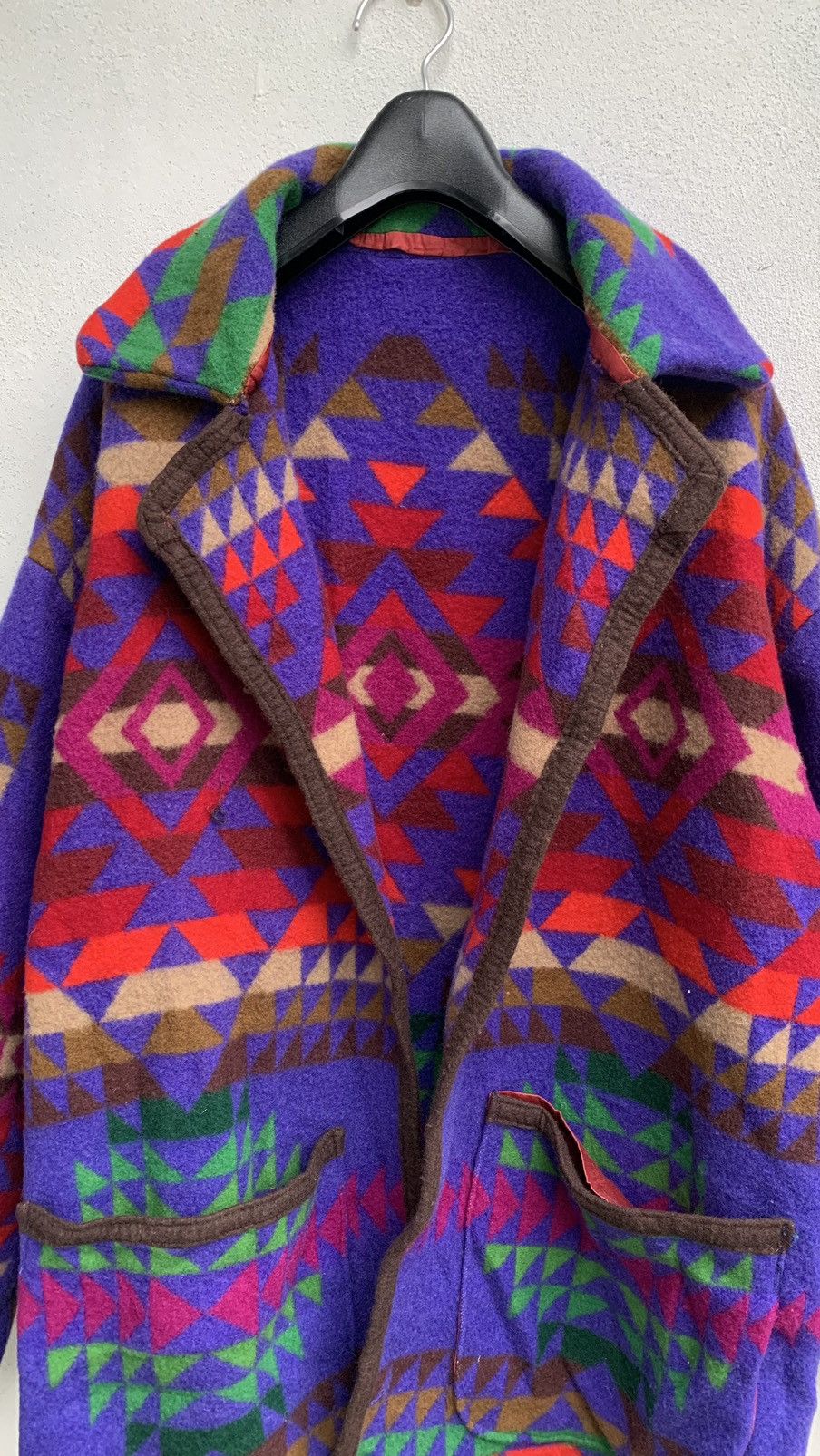 Handmade × Vintage Unbutton Navajo jacket Wool. Size US XL / EU 56 / 4 - 3 Thumbnail