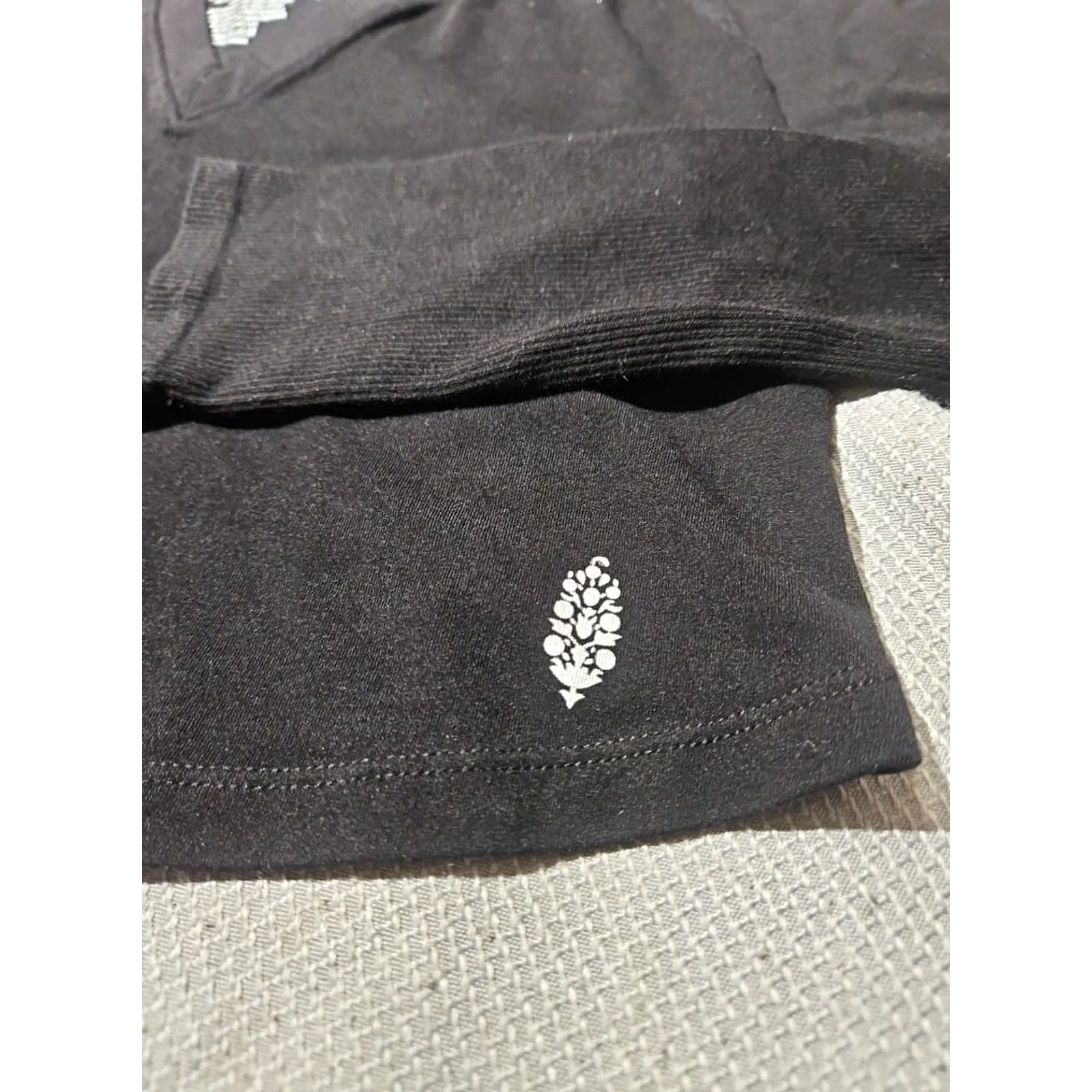 Vintage FP Movement Shirt Womens Medium Black Crop Top Casual Stretch Tee Minimalist Size M / US 6-8 / IT 42-44 - 5 Thumbnail