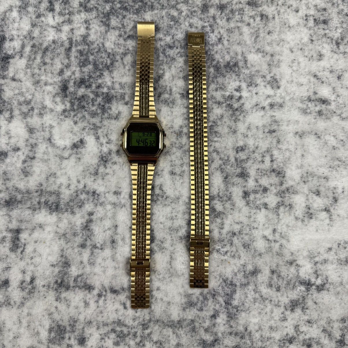 Maison Margiela × Timex MM6 Maison Margiela x Timex Gold Digital Watch Set Size ONE SIZE - 6 Thumbnail