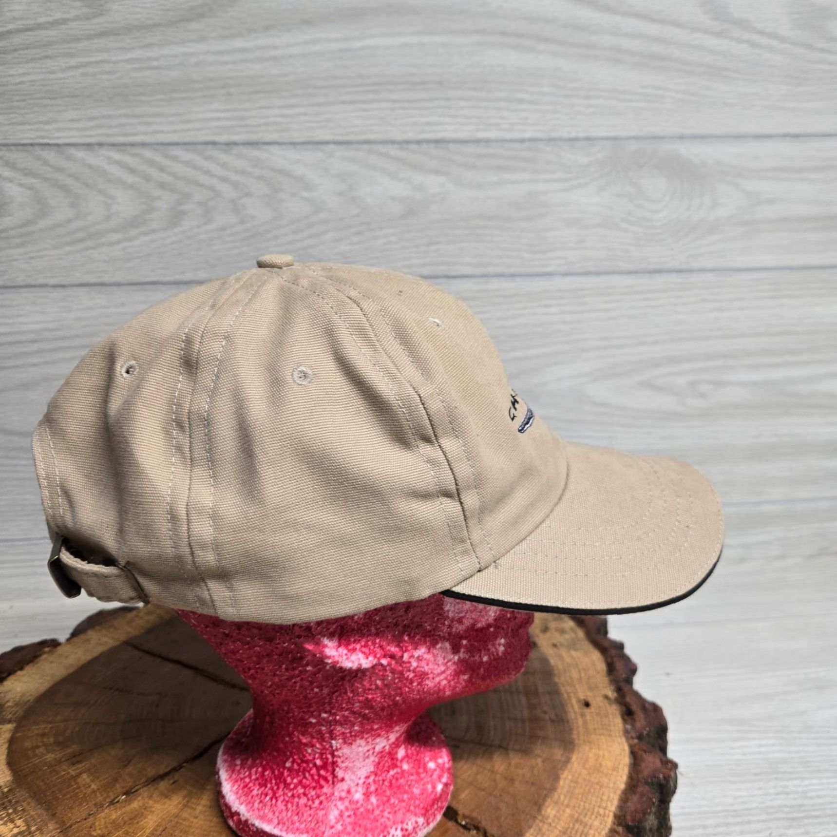 Logo 7 VINTAGE Chrysler Hat Adult Adjustable Strapback Tan Logo Wings Spelled out Size ONE SIZE - 2 Thumbnail