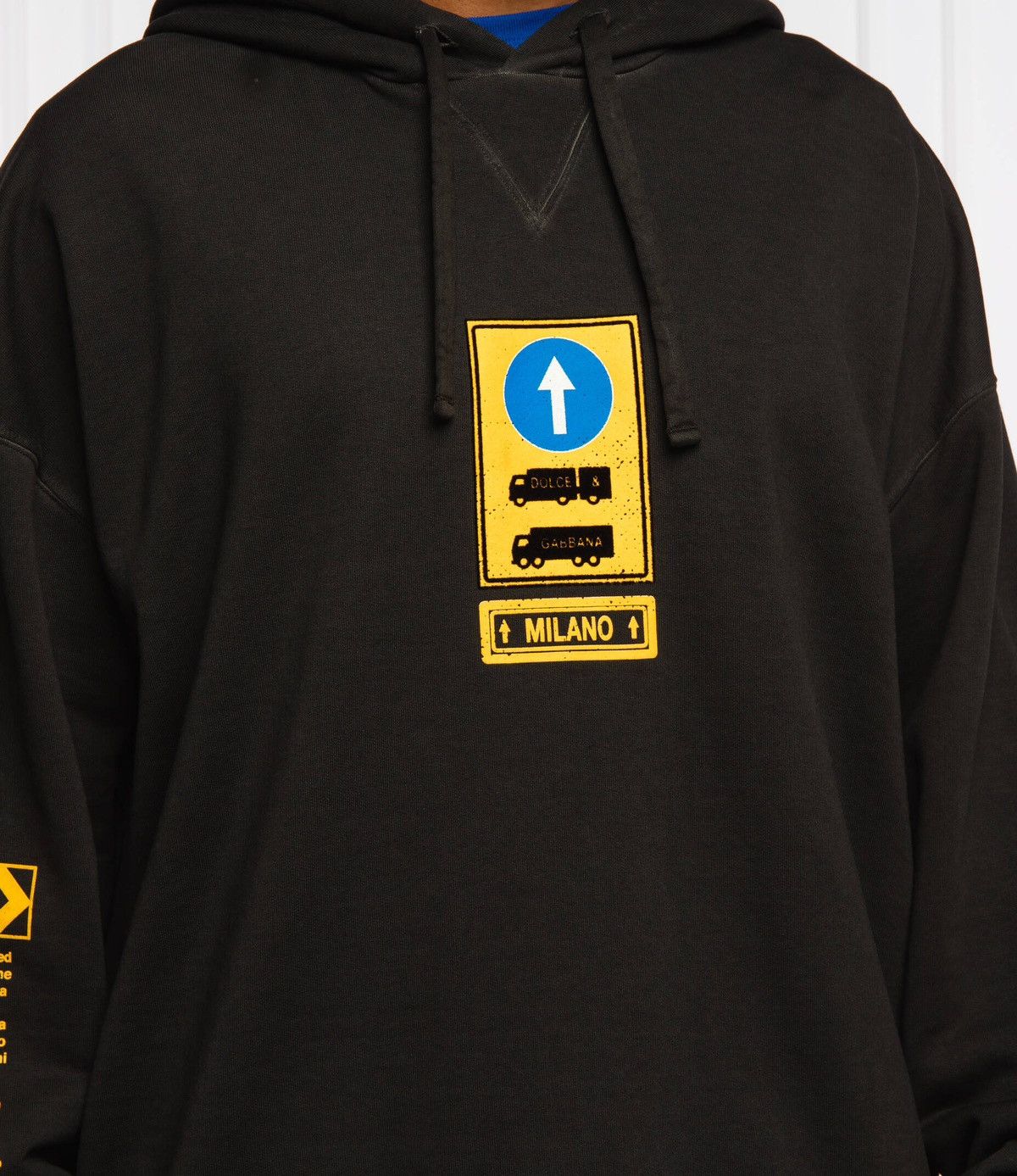 Dolce & Gabbana DOLCE & GABBANA Sweater Black Cotton Hooded DG Shield 🔥🔥 Size US S / EU 44-46 / 1 - 24 Thumbnail