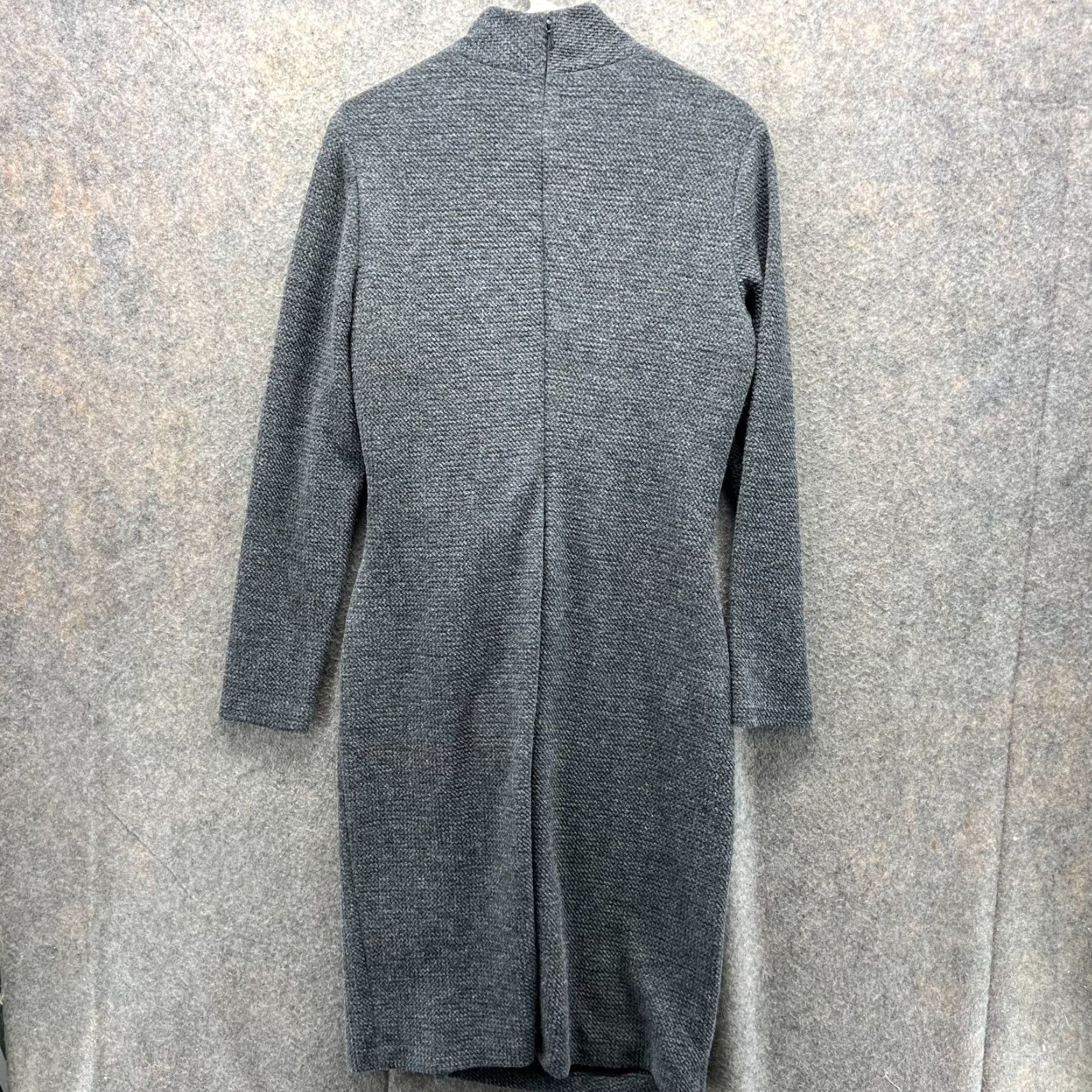 Ralph Lauren Lauren Ralph Lauren Dress Women 12 Heather Gray Long Sleeve Pencil Wool Casual 12 Gray Mens Womens Girls Size XL / US 12-14 / IT 48-50 - 2 Thumbnail