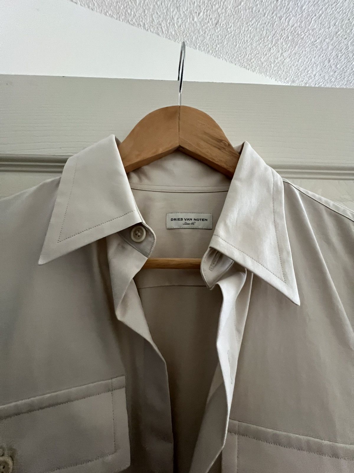 Dries Van Noten Cream Dries Van Noten Shirt Size US S / EU 44-46 / 1 - 2 Thumbnail