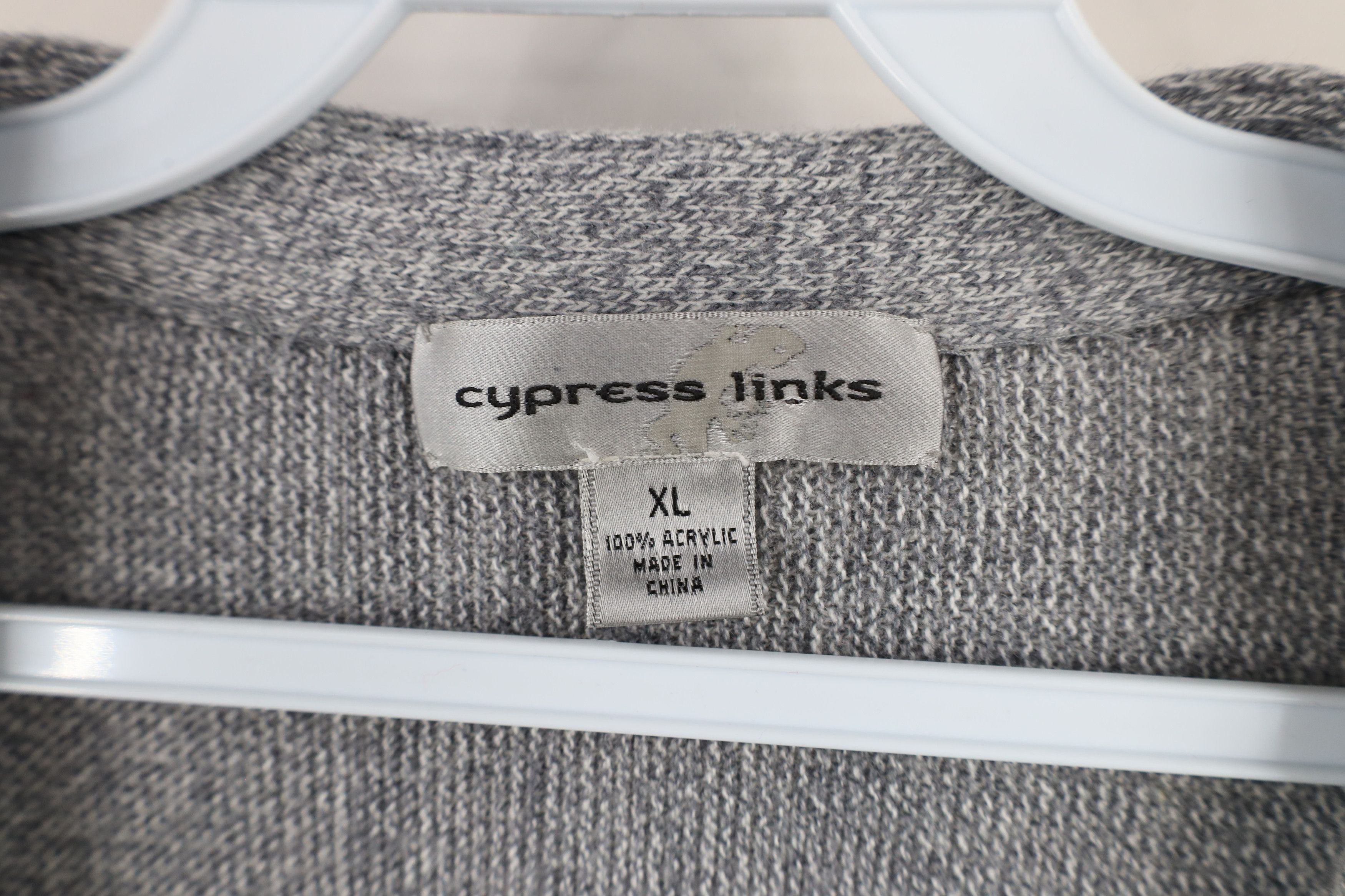 Vintage Vintage 90s Streetwear Knit Button Cardigan Sweater Gray Size US XL / EU 56 / 4 - 6 Thumbnail