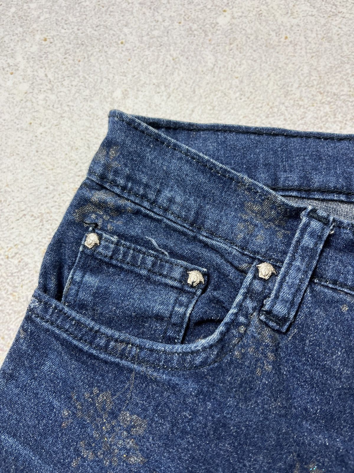 Versace Jeans Couture Vintage Versace Jeans Couture Flared Monogram Archive Size 28" / US 6 / IT 42 - 8 Thumbnail