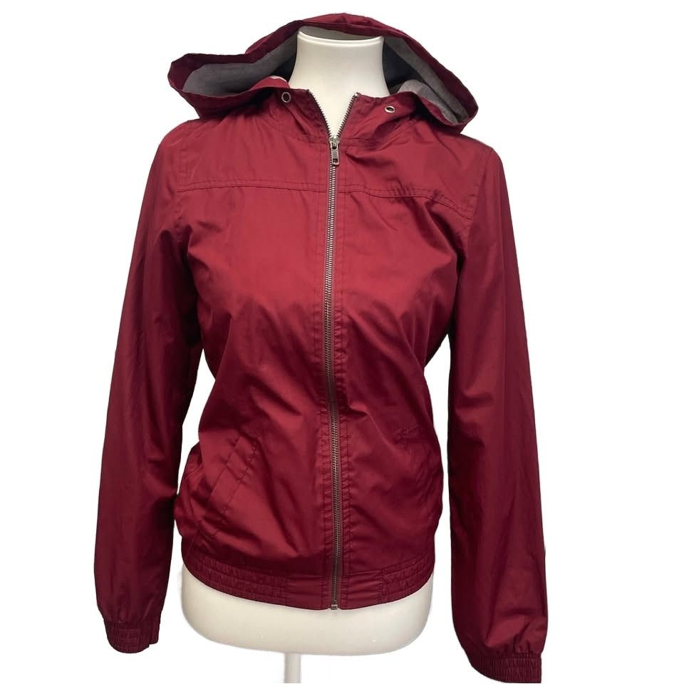 Zine Zine Womens Small Hooded Warm Lined Wind Breaker Rain Jacket Size S / US 4 / IT 40 - 1 Thumbnail