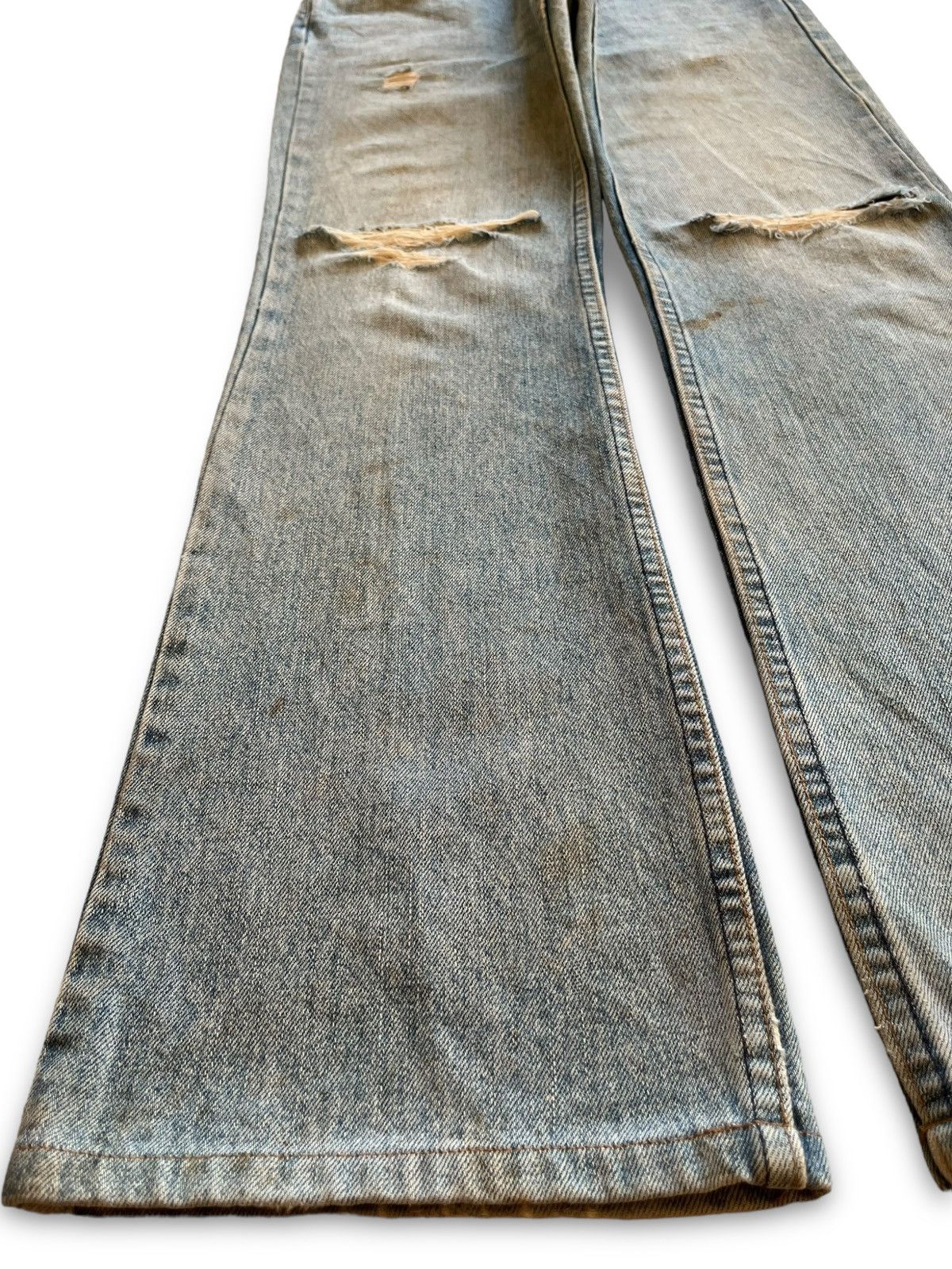Levi's × Levi's Vintage Clothing Vintage 90s Levis 517 Mud Wash Distressed Flare Jeans Size US 30 / EU 46 - 6 Thumbnail