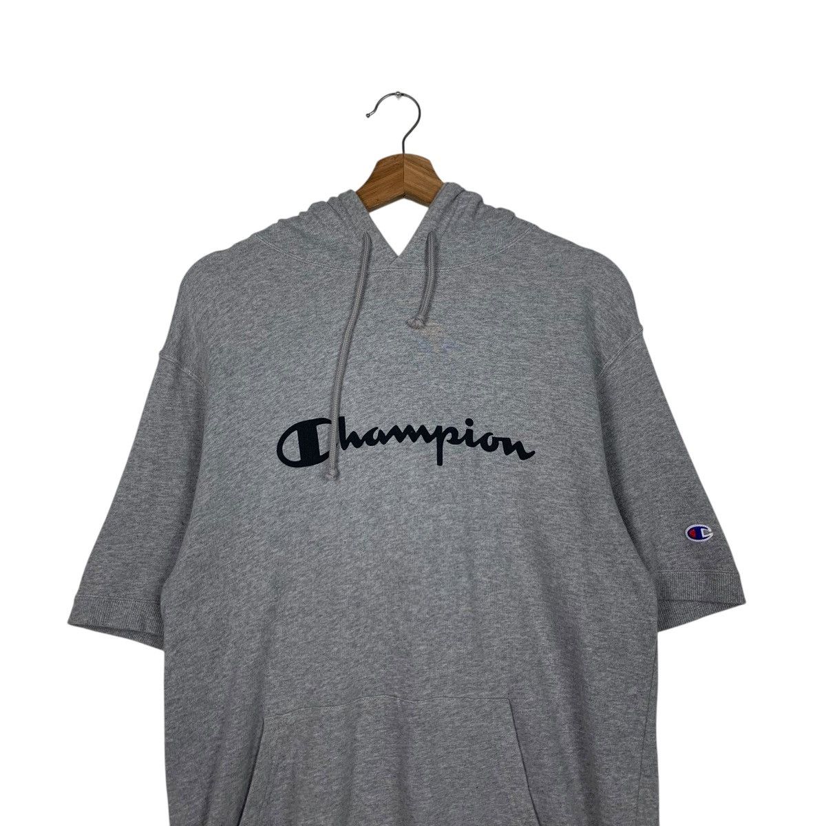 Champion CHAMPION Big Logo Short Sleeve Hoodies Pullover #2014-C87 Size XXL / US 16-18 / IT 52-54 - 11 Thumbnail