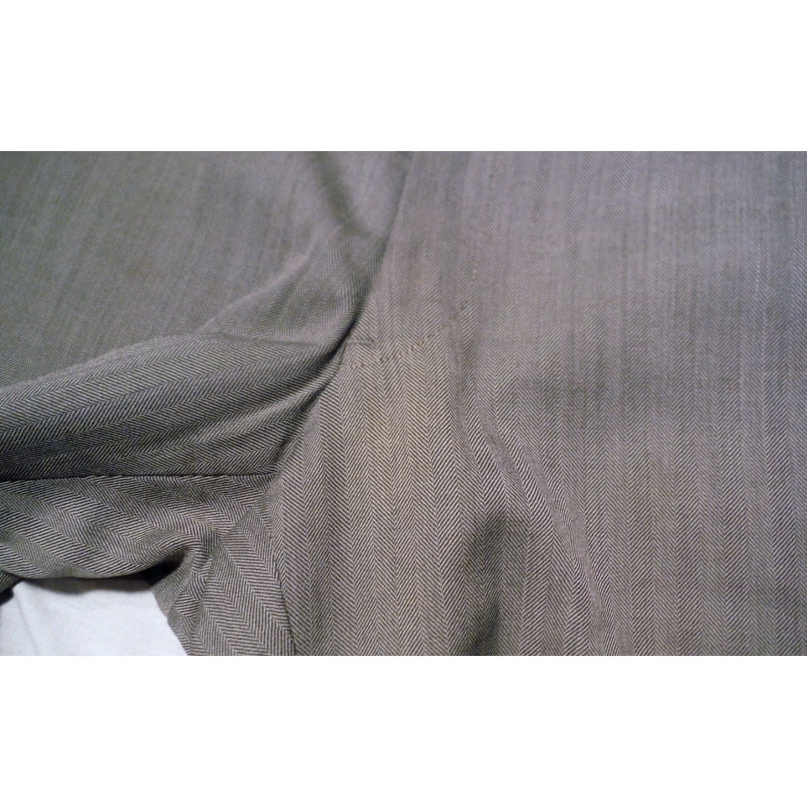 Vintage Vintage Mens Blue Herringbone Polyester 30 x 28 Talon zipper Size ONE SIZE - 5 Thumbnail