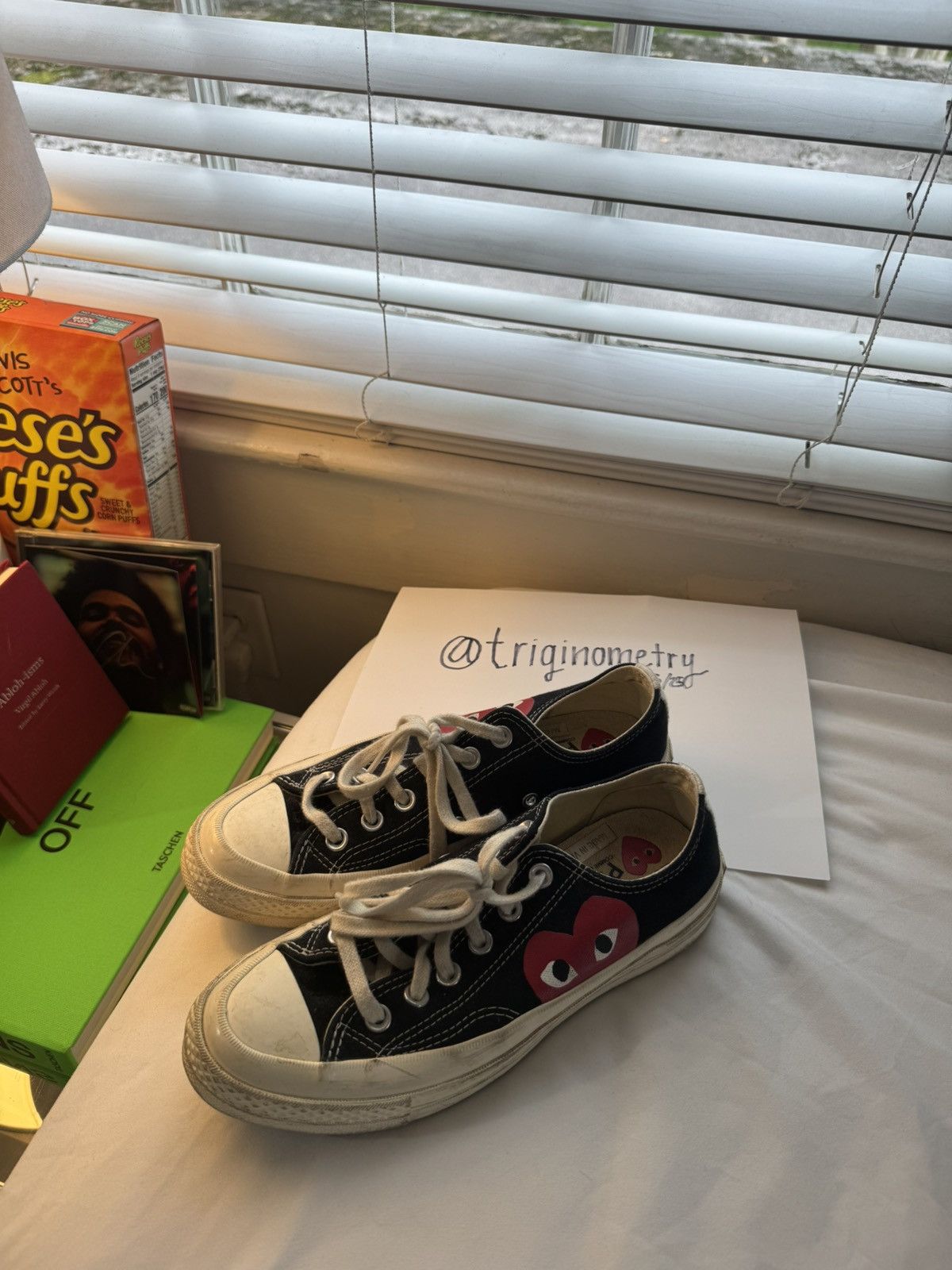 Comme des Garcons PLAY × Converse Heart Low Top Sneakers Size 7 Women’s Size US 7 / IT 37 - 1 Thumbnail