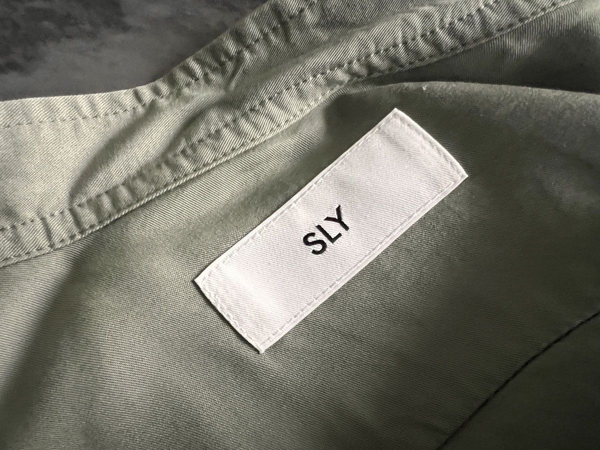 SLY SLY : Asymmetrical Ivory Green Shirt Size US M / EU 48-50 / 2 - 13 Thumbnail
