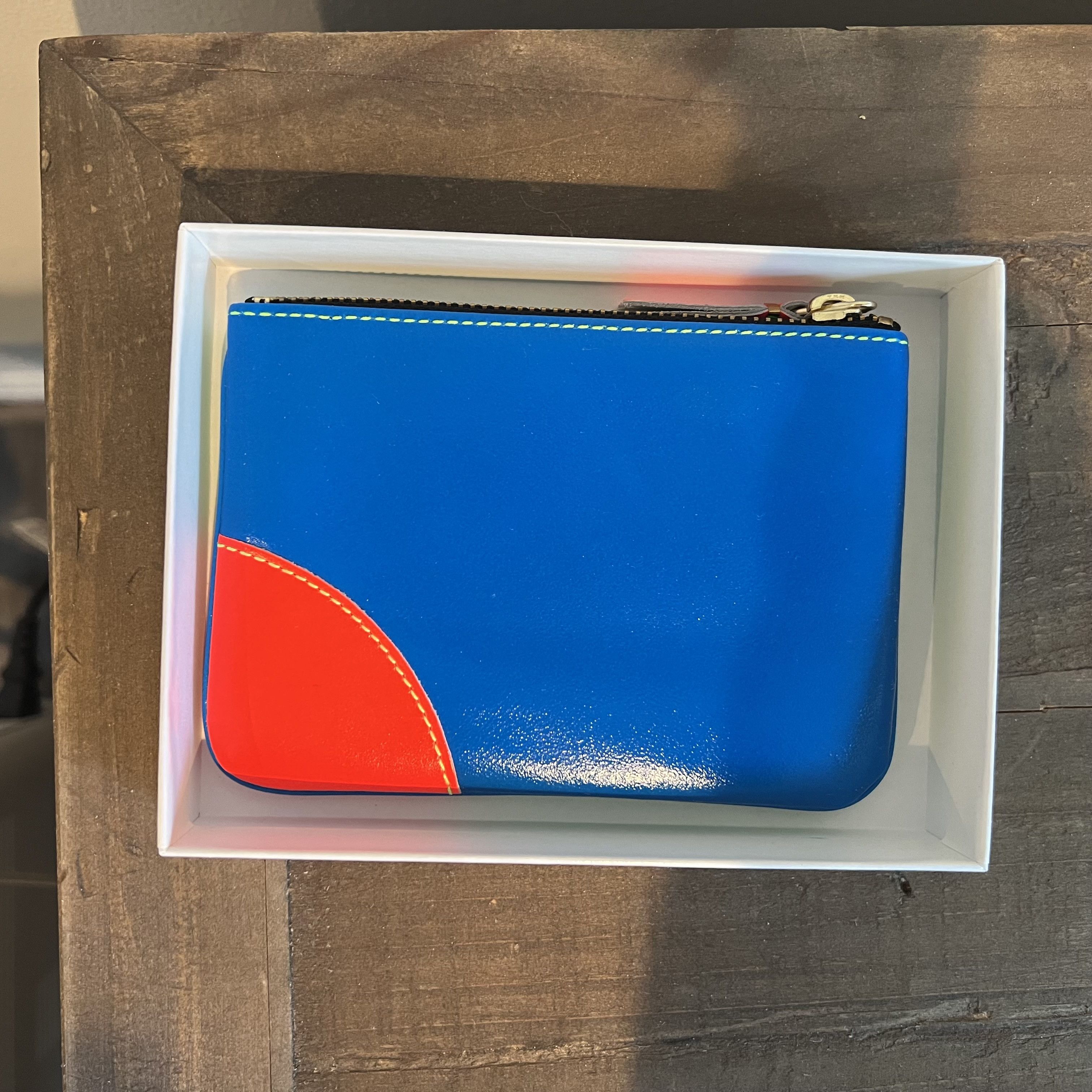 Comme des Garcons Super Fluo Zip Pouch - Green/Orange/Blue (SA8100SF) Size ONE SIZE - 3 Thumbnail