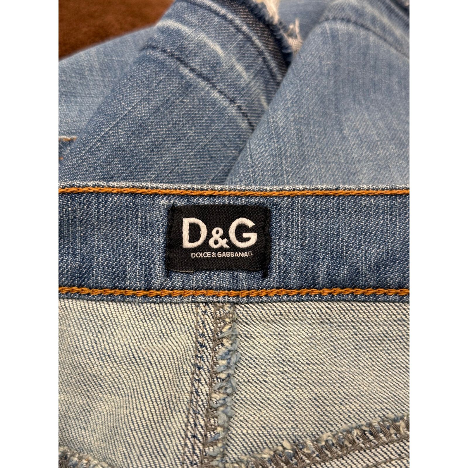 Dolce & Gabbana S/S 2005 Dolce & Gabbana mini denim skirt Size 30" / US 8 / IT 44 - 8 Thumbnail