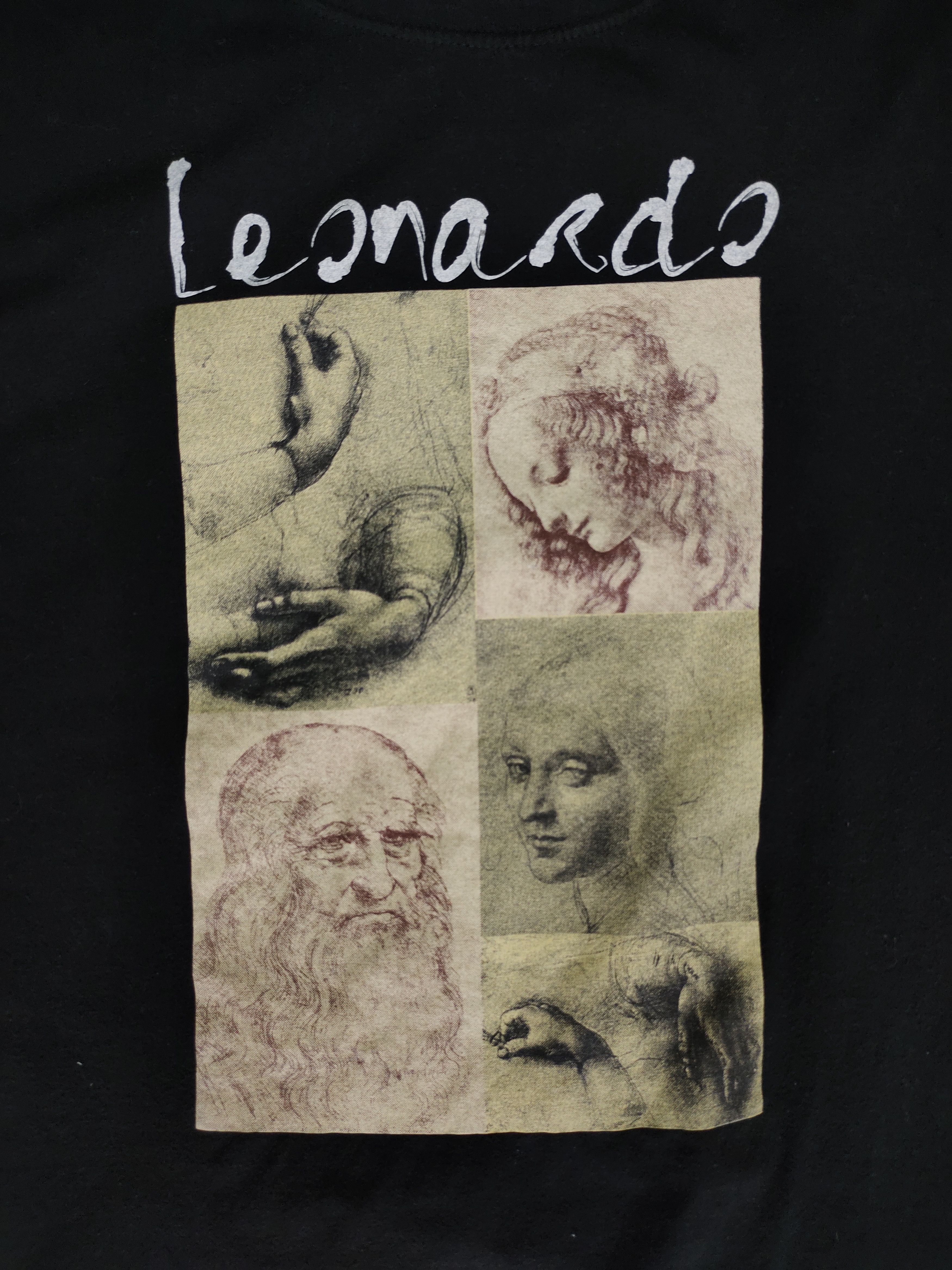 Vintage Vintage Leonardo da Vinci Artwork T-Shirt Size US L / EU 52-54 / 3 - 4 Thumbnail