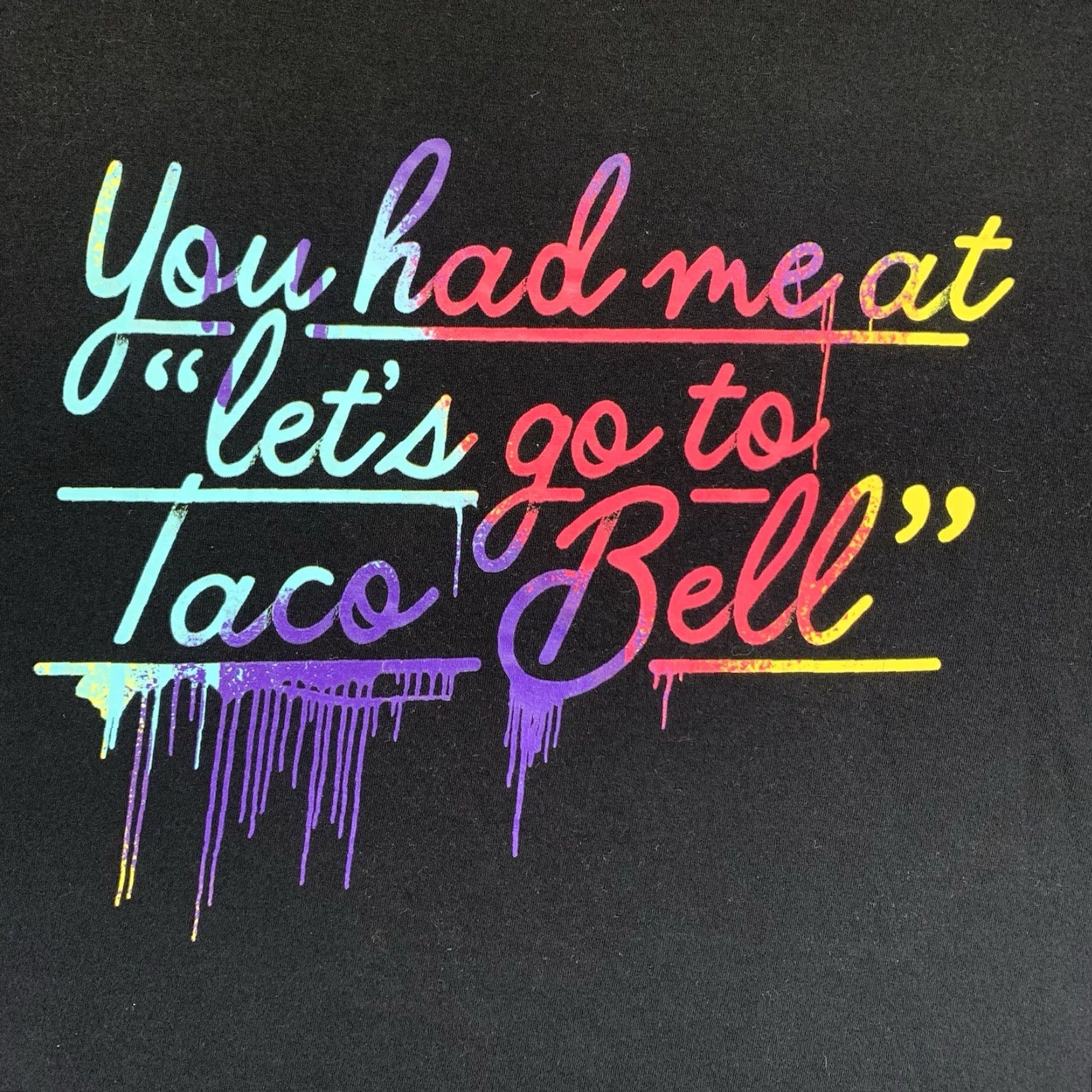 Bell VINTAGE Taco Bell Women's T-Shirt 2X Plus Size Casual Graphic Print Cotton Blend Black All Seasons Size XXL / US 16-18 / IT 52-54 - 2 Thumbnail