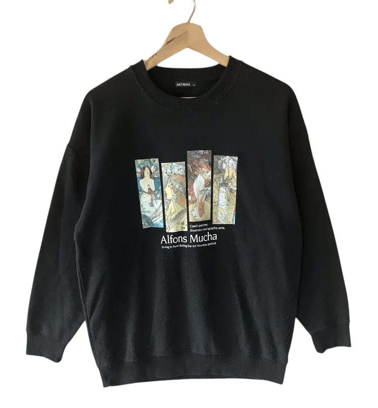 Japanese Brand Art Wave Alfons Muncha Sweatshirts Size US L / EU 52-54 / 3 - 1 Thumbnail