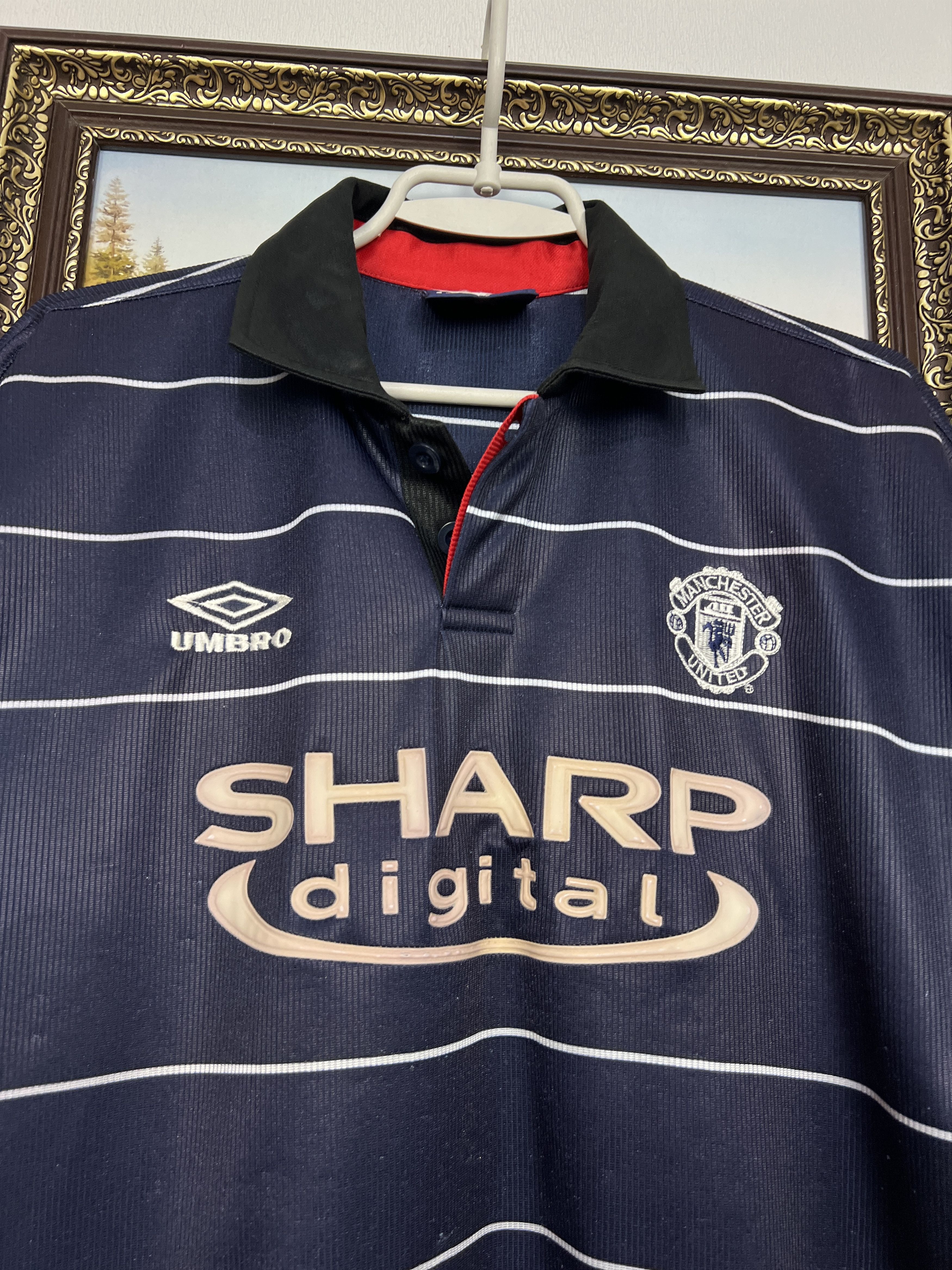 Vintage Manchester United football shirt Soccer Replica Jersey Size US XL / EU 56 / 4 - 3 Thumbnail